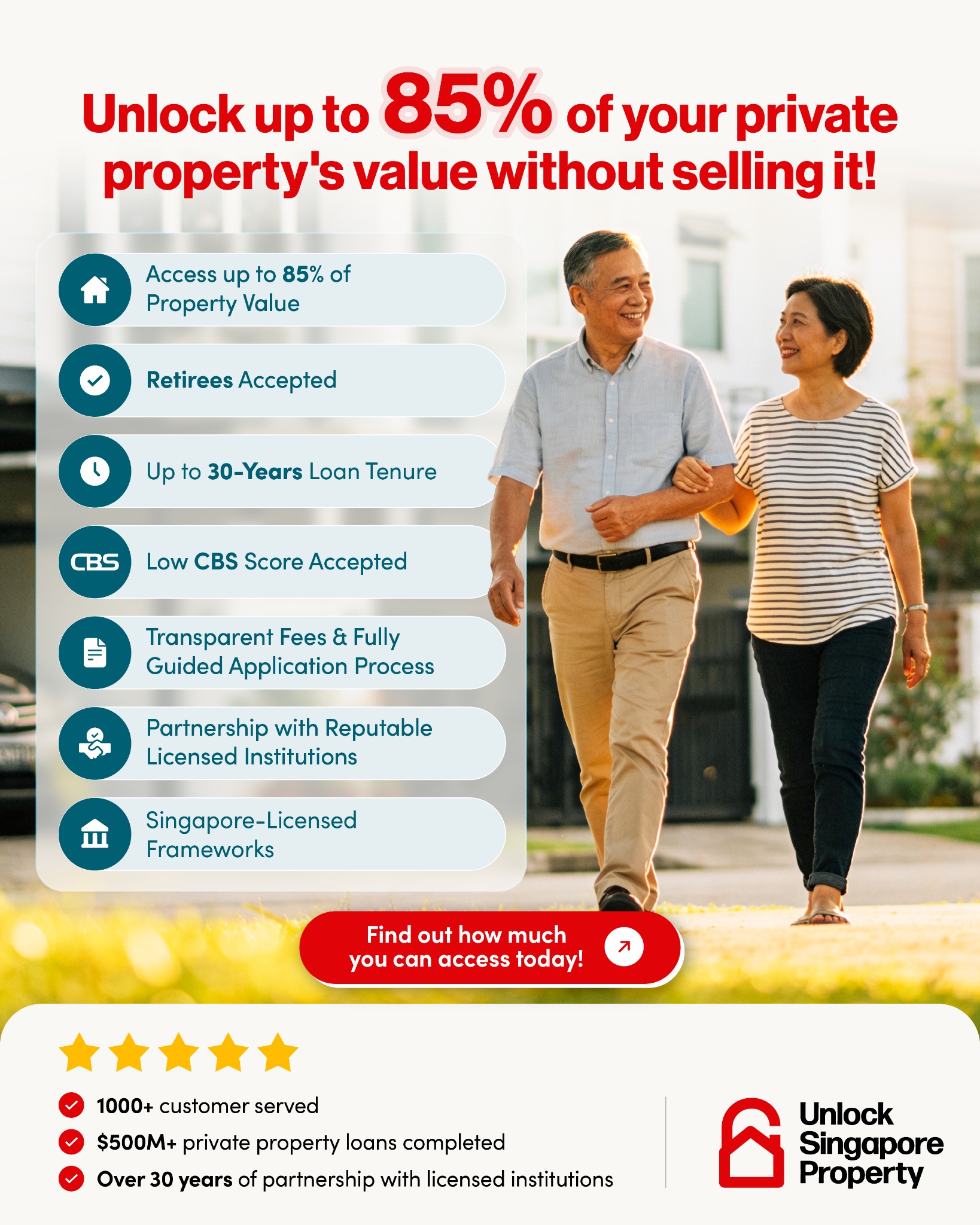 Unlock Singapore Property Facebook ad from May 16, 2026