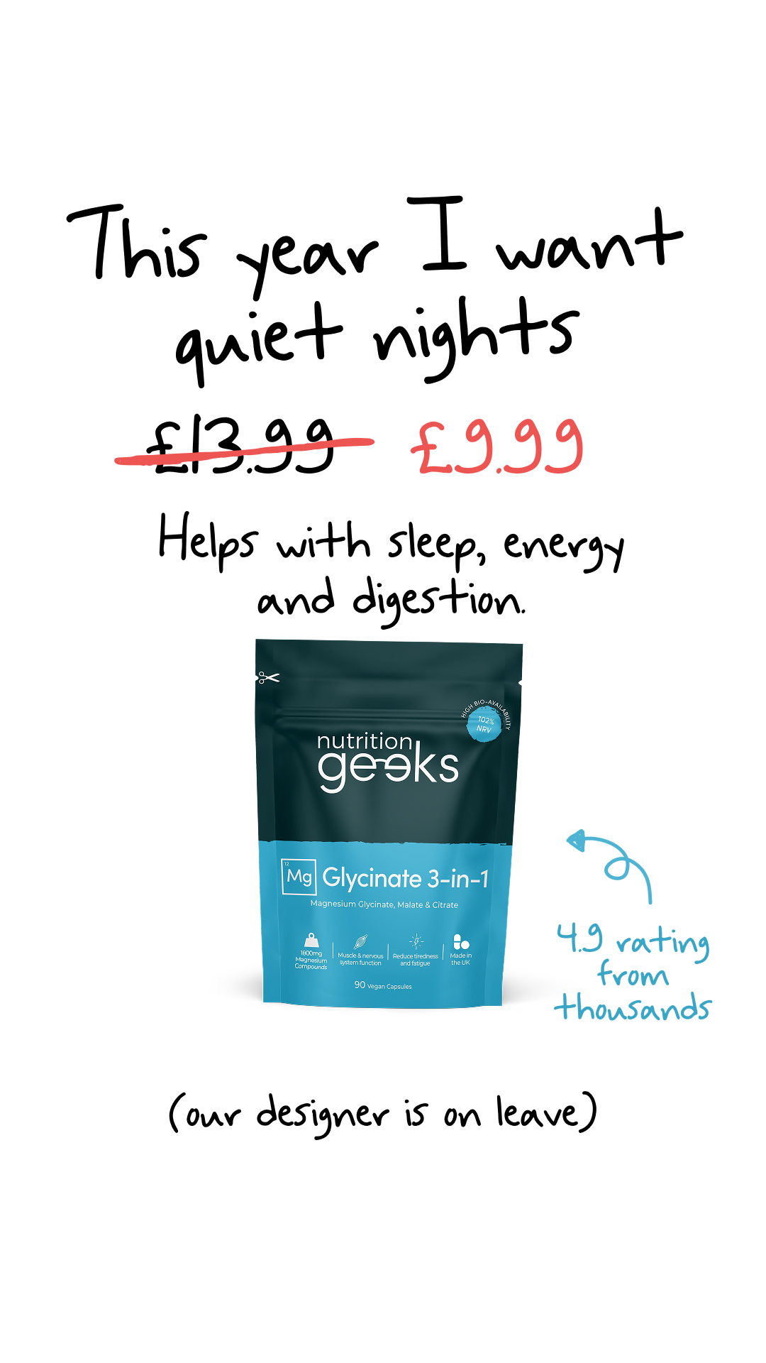 Nutrition Geeks Facebook ad