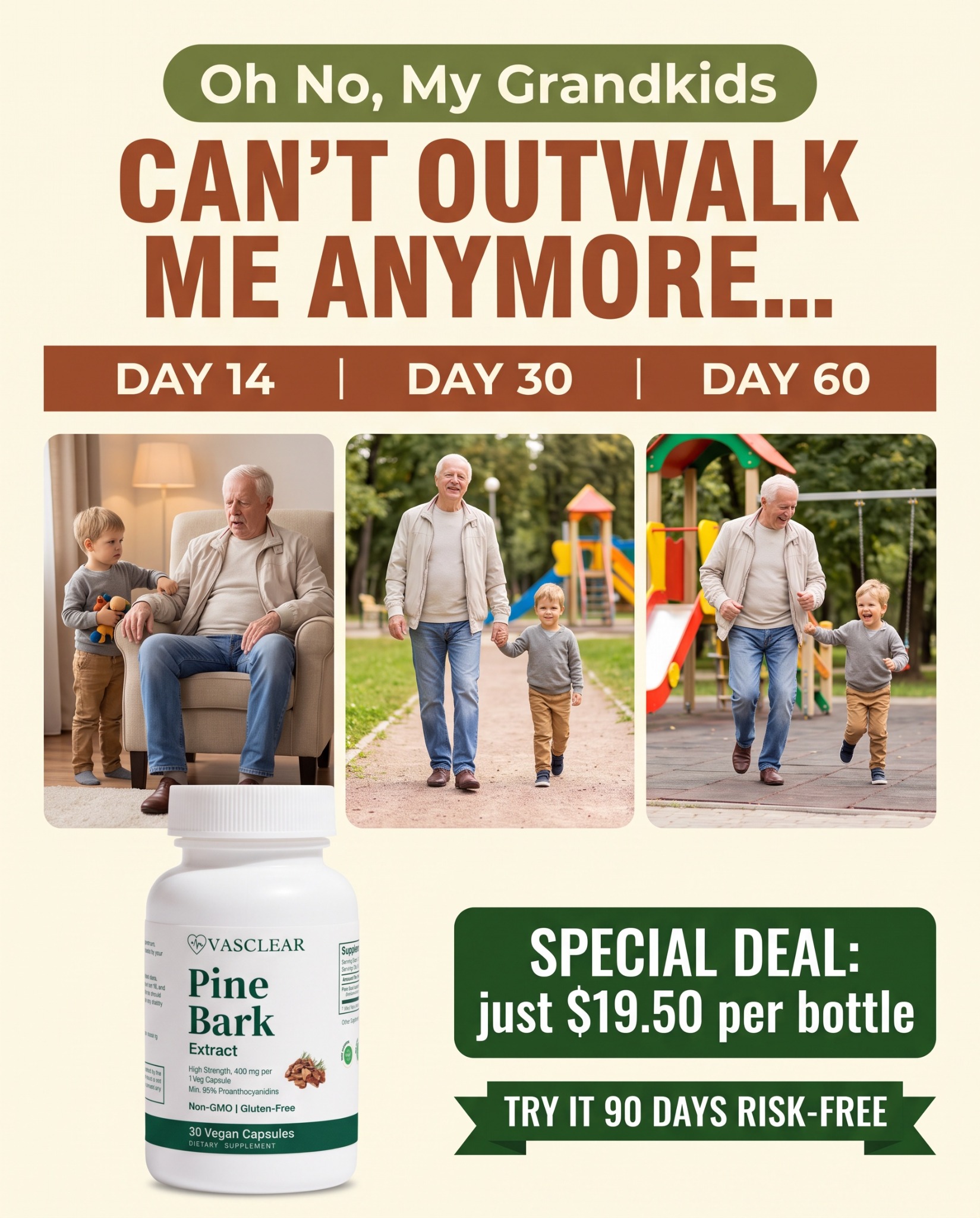 Vasclear Facebook ad: Support Healthy Circulation Naturally