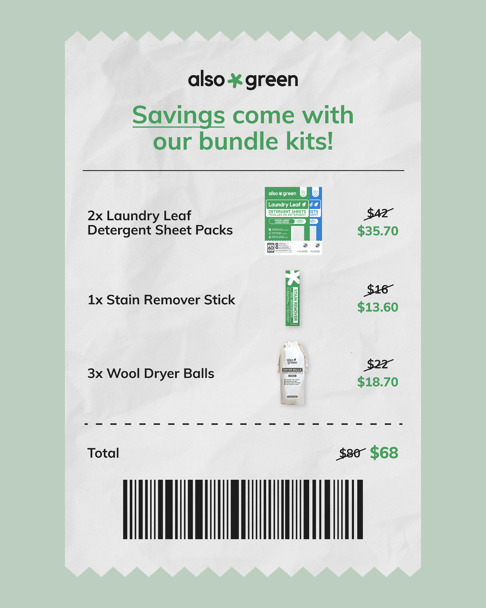 Also Green Facebook ad: Proudly Made in Canada