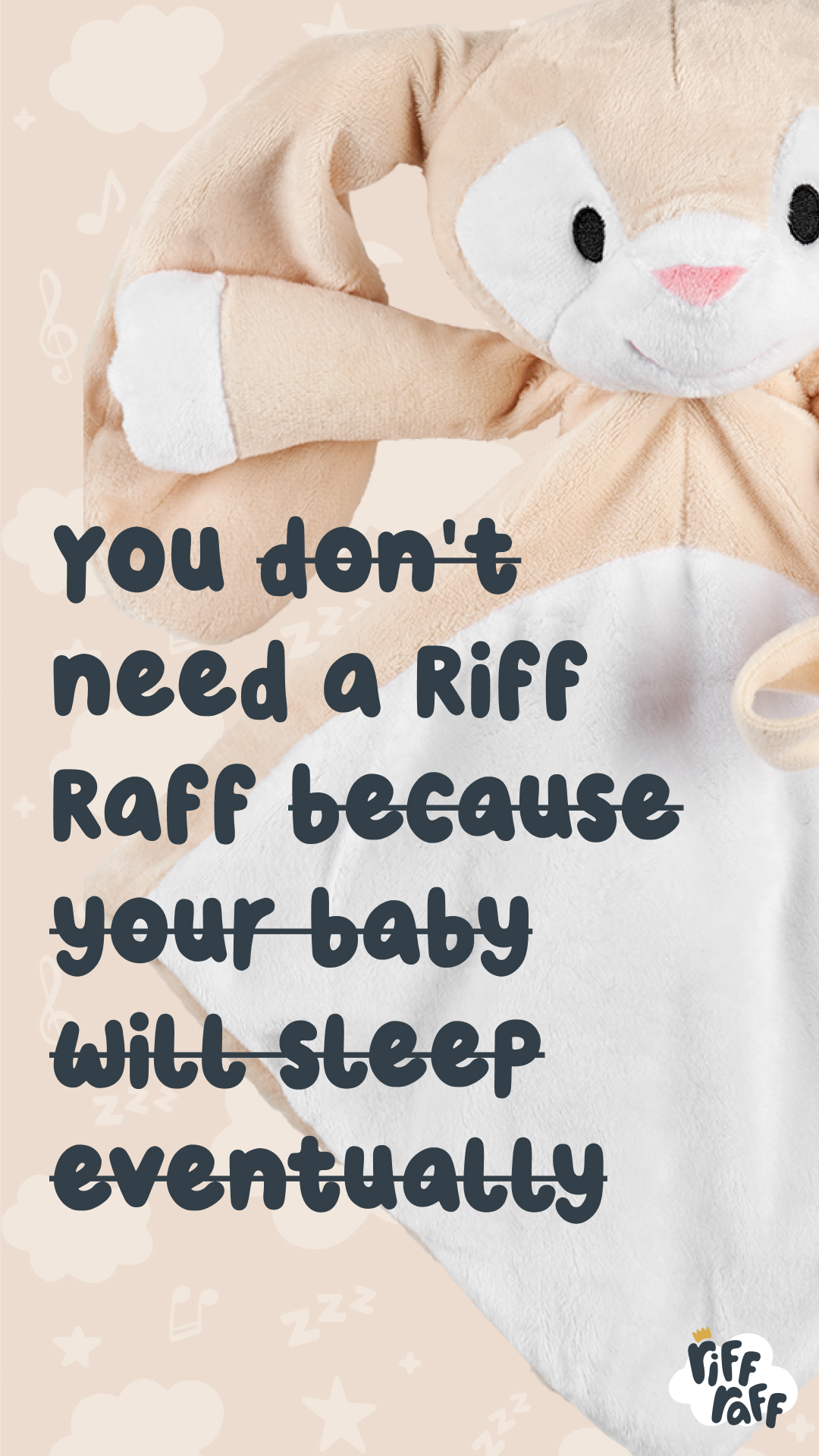 RIFF RAFF SLEEP TOYS Facebook ad