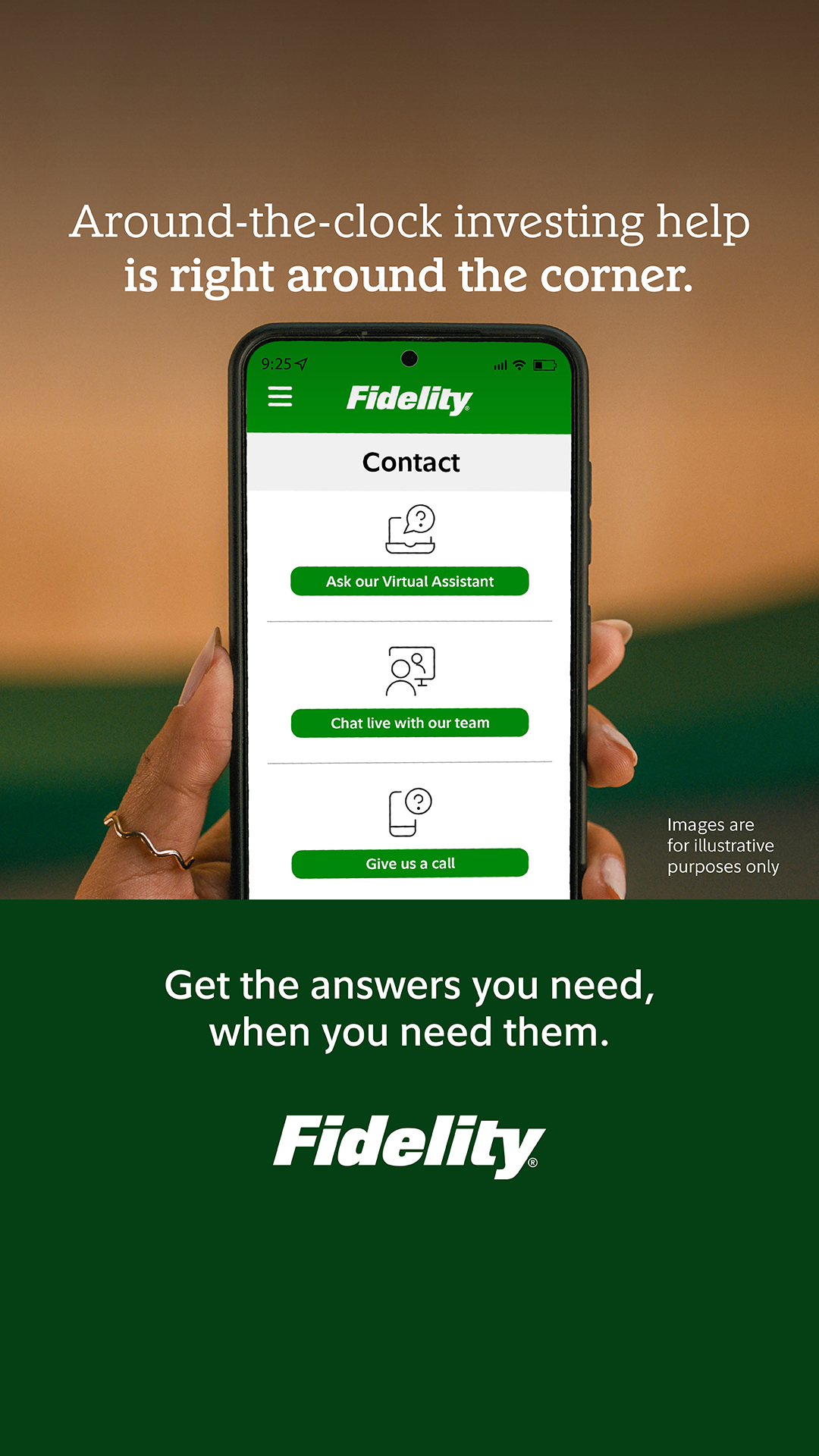 Fidelity Investments Facebook ad