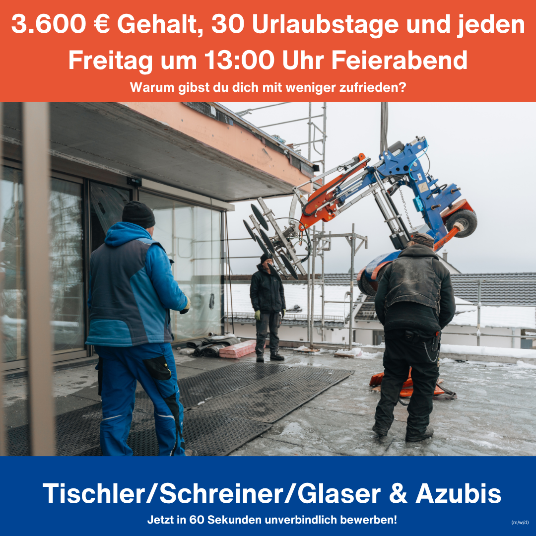 Rieser GmbH Facebook ad: 3.600 € Gehalt/Monat als Fenstermonteur!