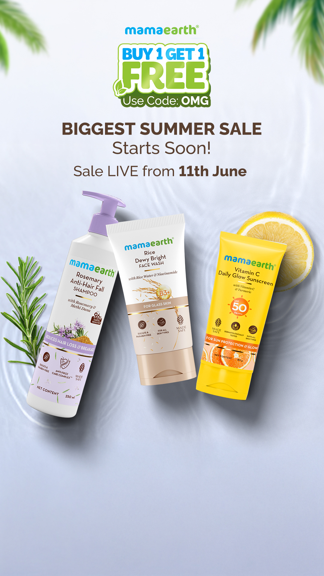 Mamaearth Facebook ad