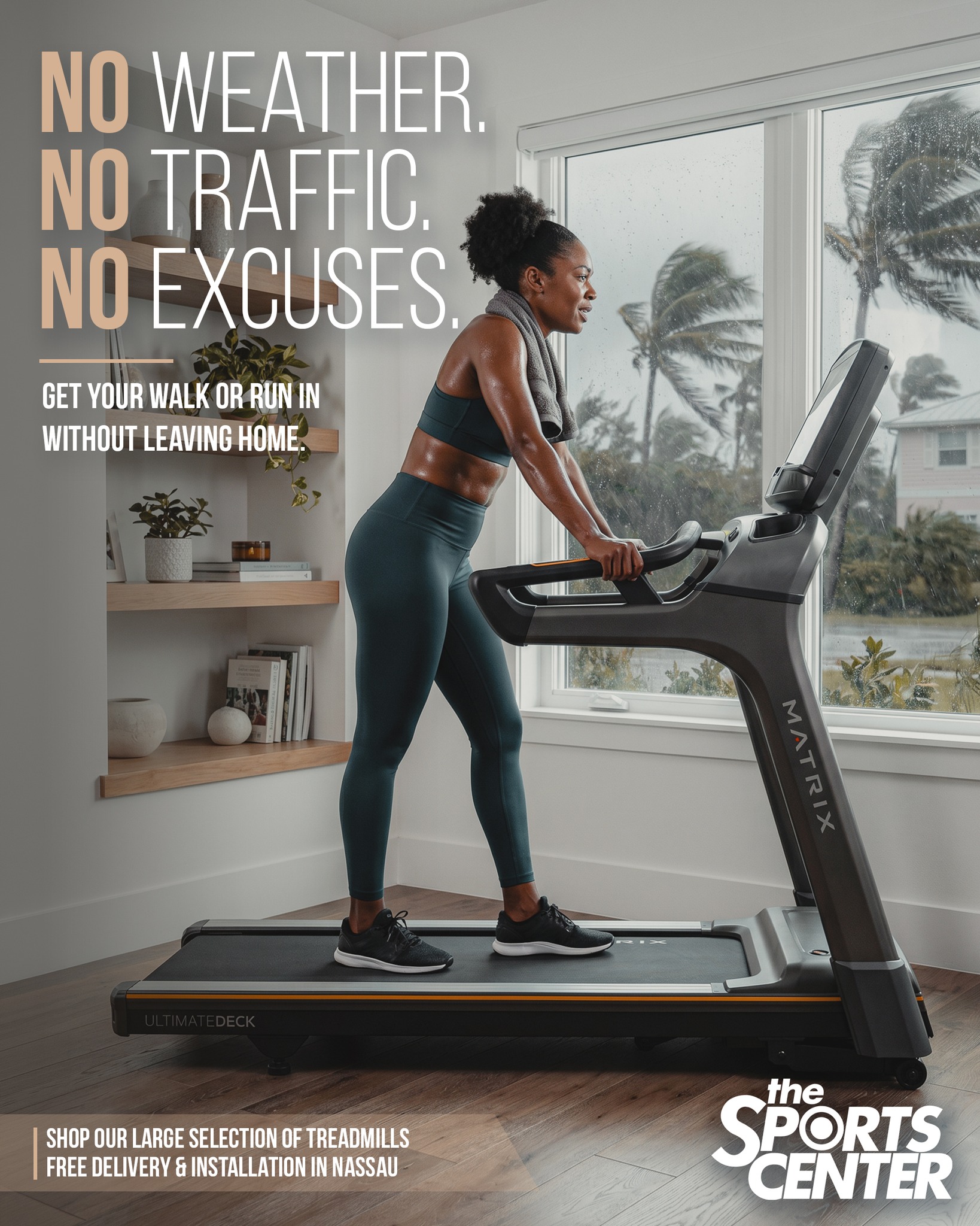 The Sports Center Facebook ad: Treadmills