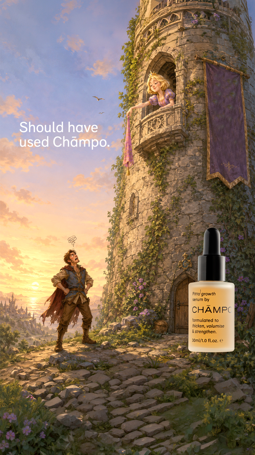Chāmpo Haircare Facebook ad