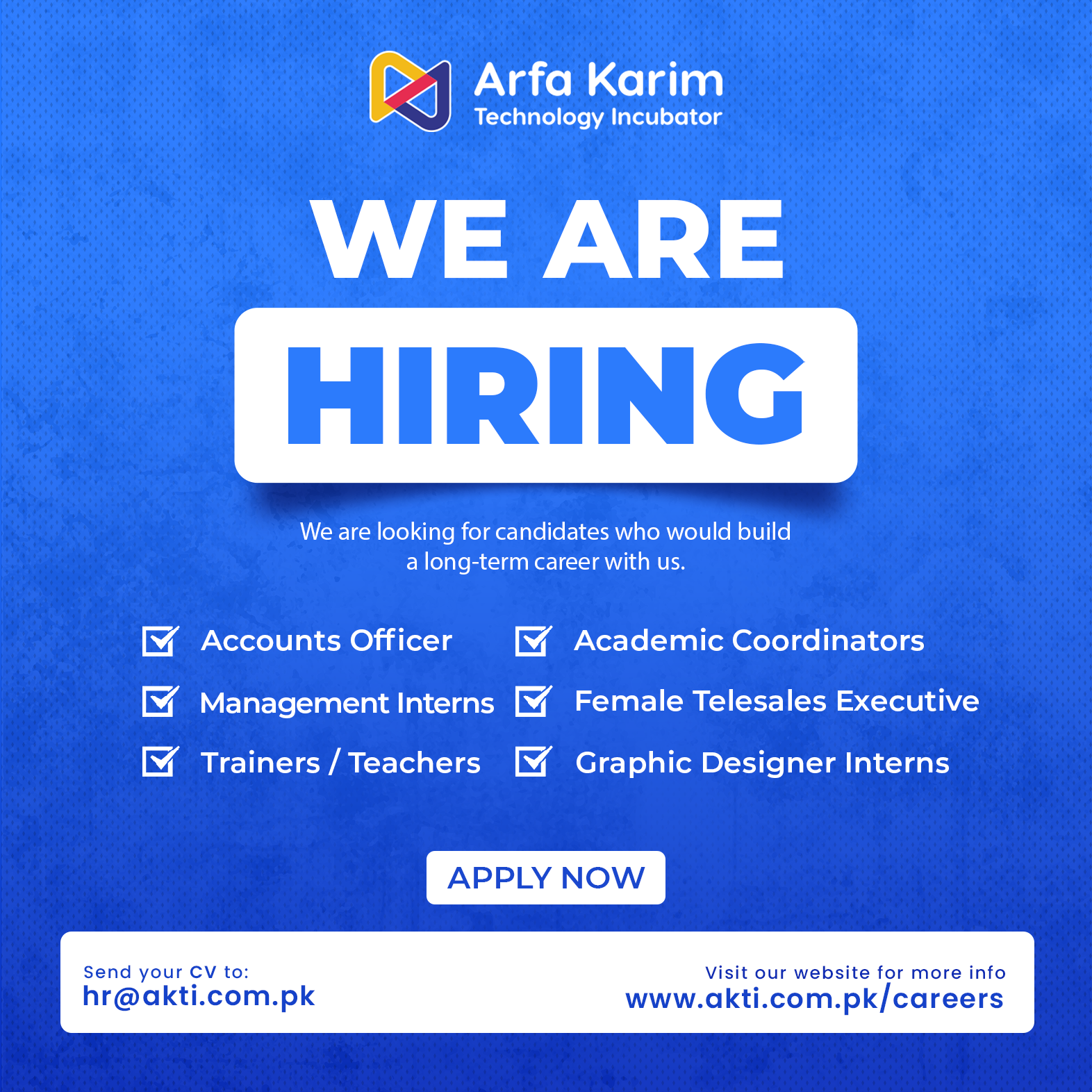 Arfa Karim Technology Incubator Facebook ad