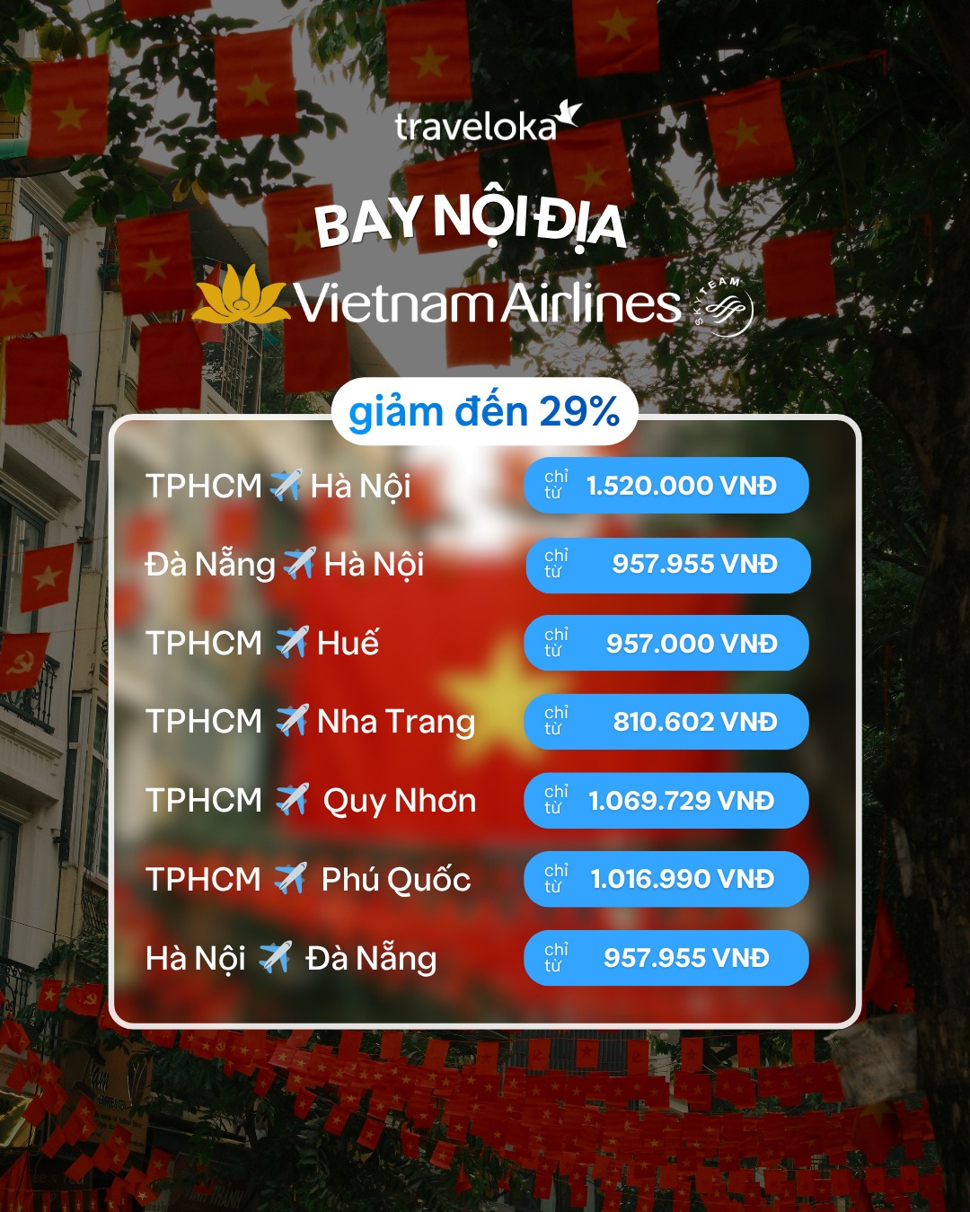 Traveloka Vietnam Facebook ad: Hè này, du lịch thả ga cùng deal…