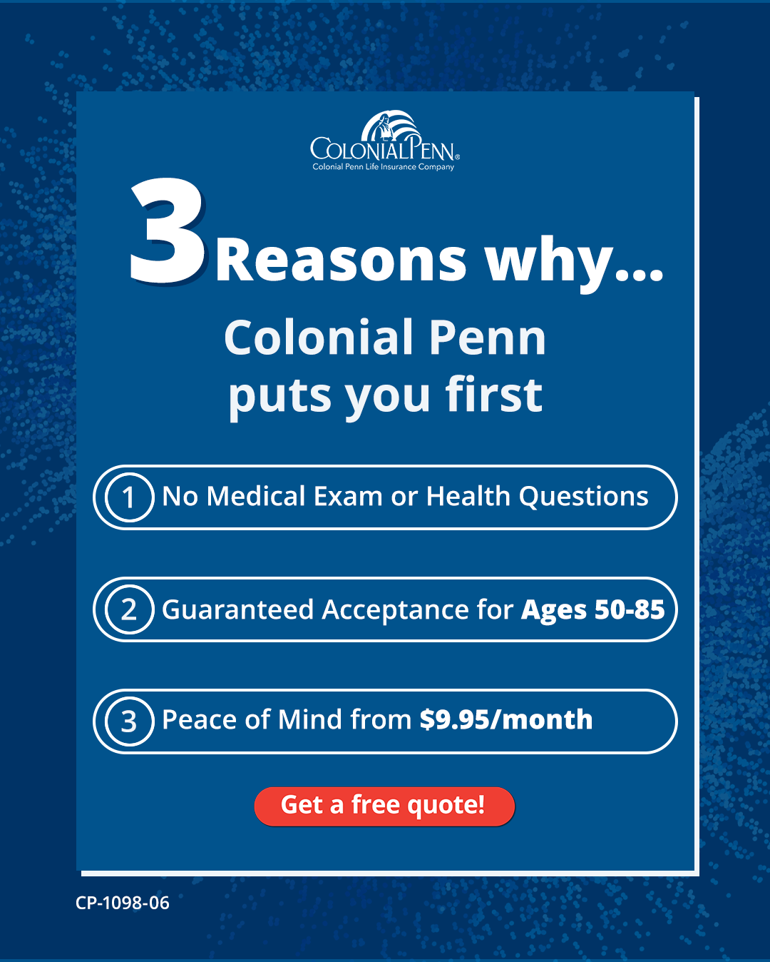 Colonial Penn Life Insurance Company Facebook ad