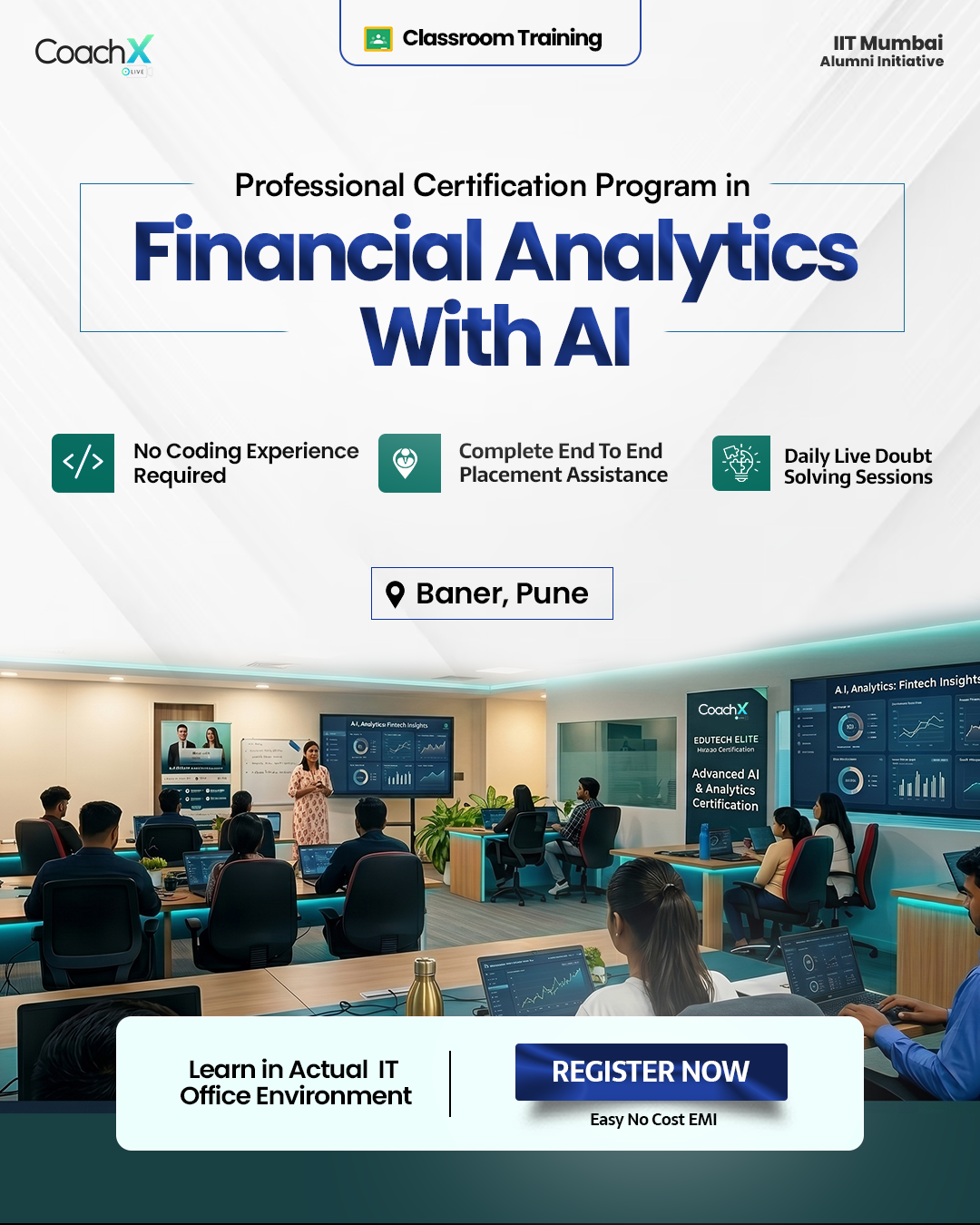 CoachX.Live Facebook ad: Unlock High-Paying Finance Career Today!