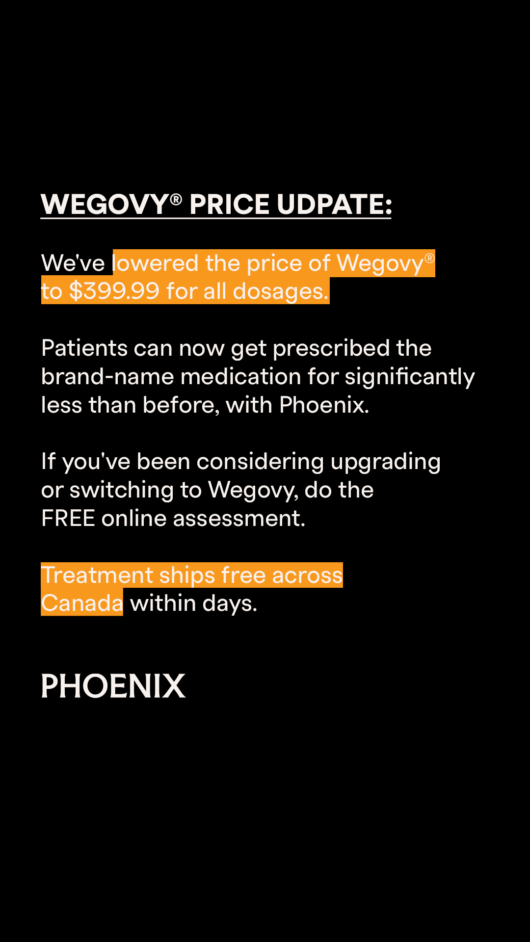 PHX Facebook ad