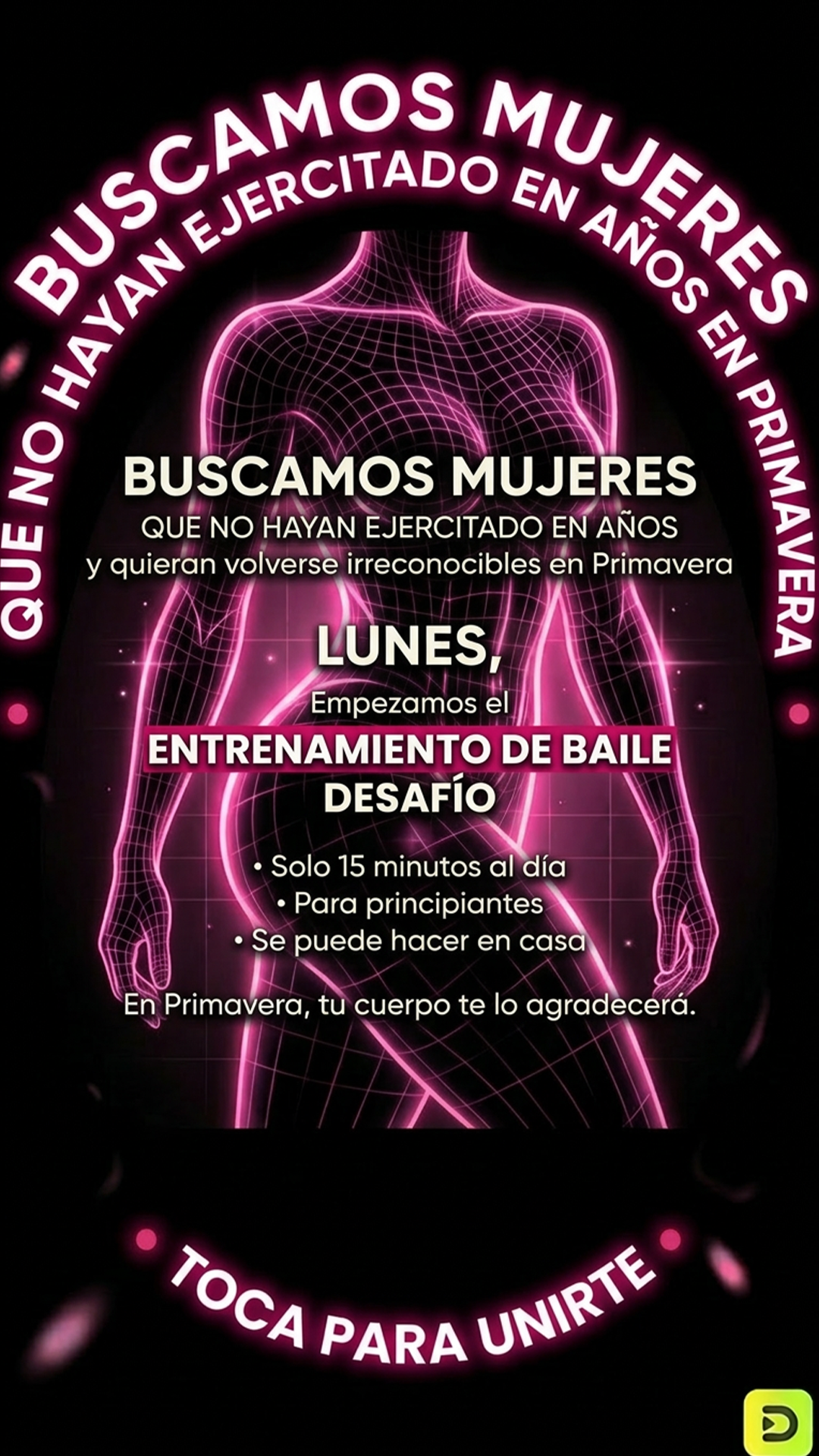 28 day weight loss dance workout Facebook ad: Baila para ponerte en forma