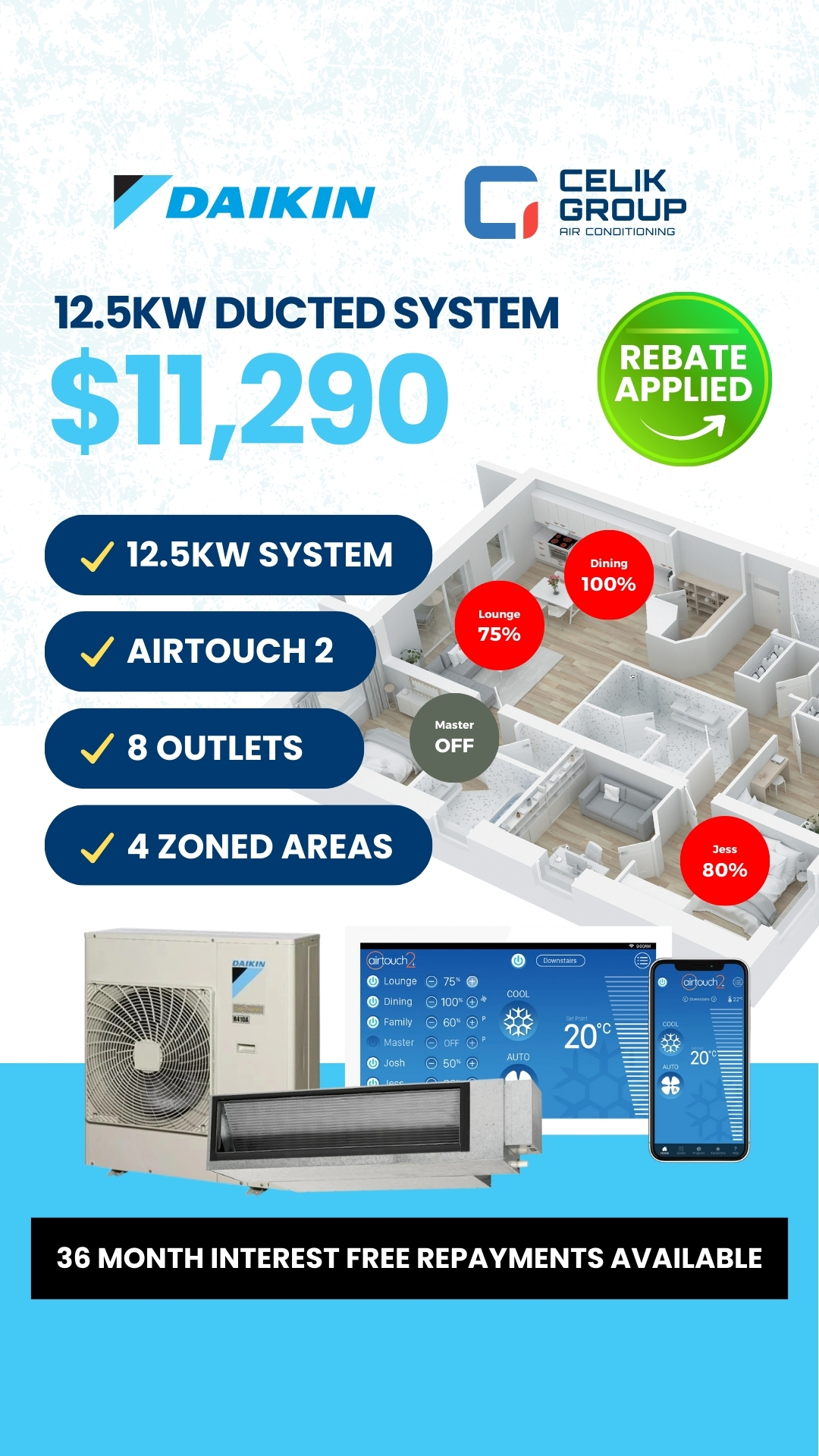 Celik Group Air Conditioning - CGAC Facebook ad