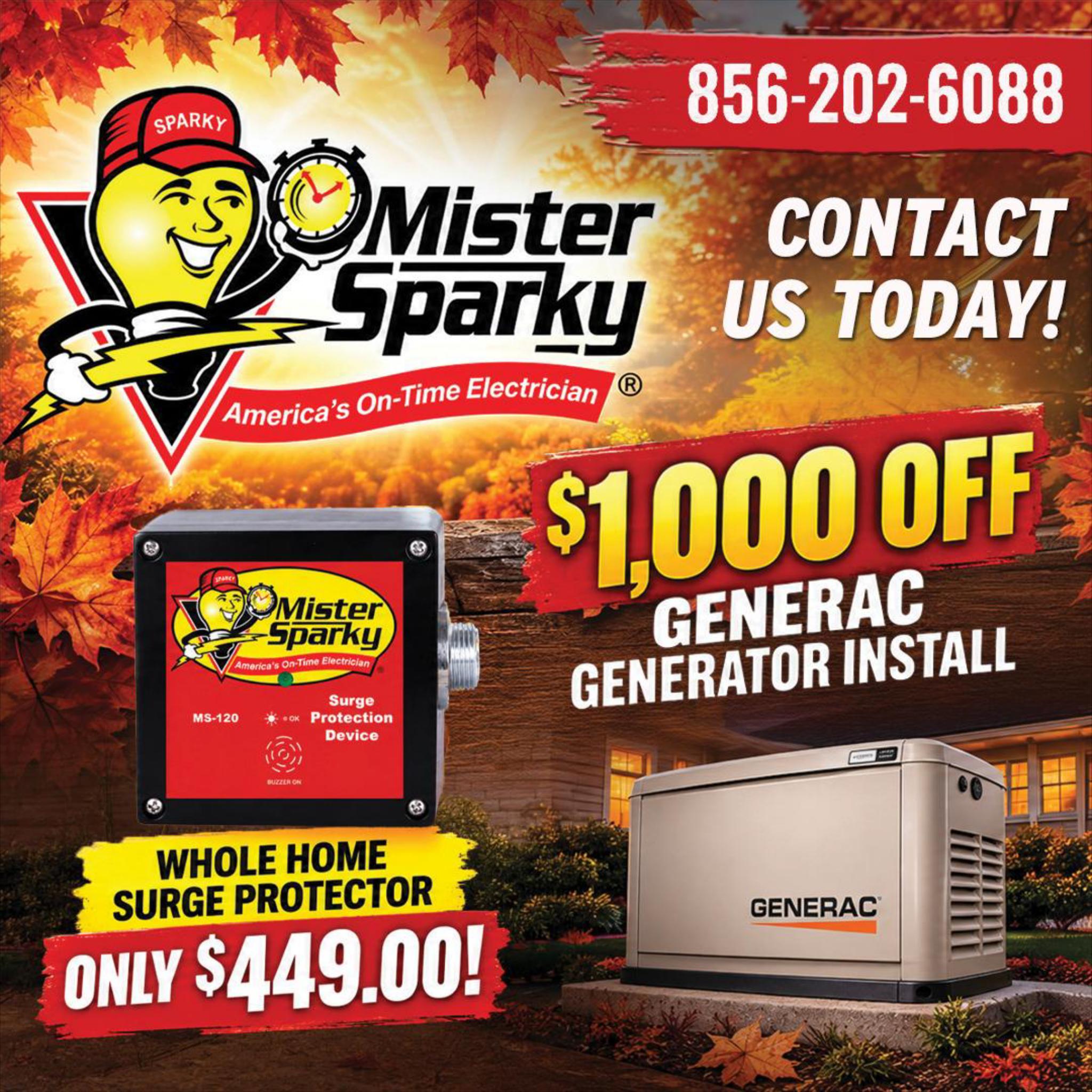 Mister Sparky Electric - South Jersey Facebook ad: The Electrician You Can Depend On