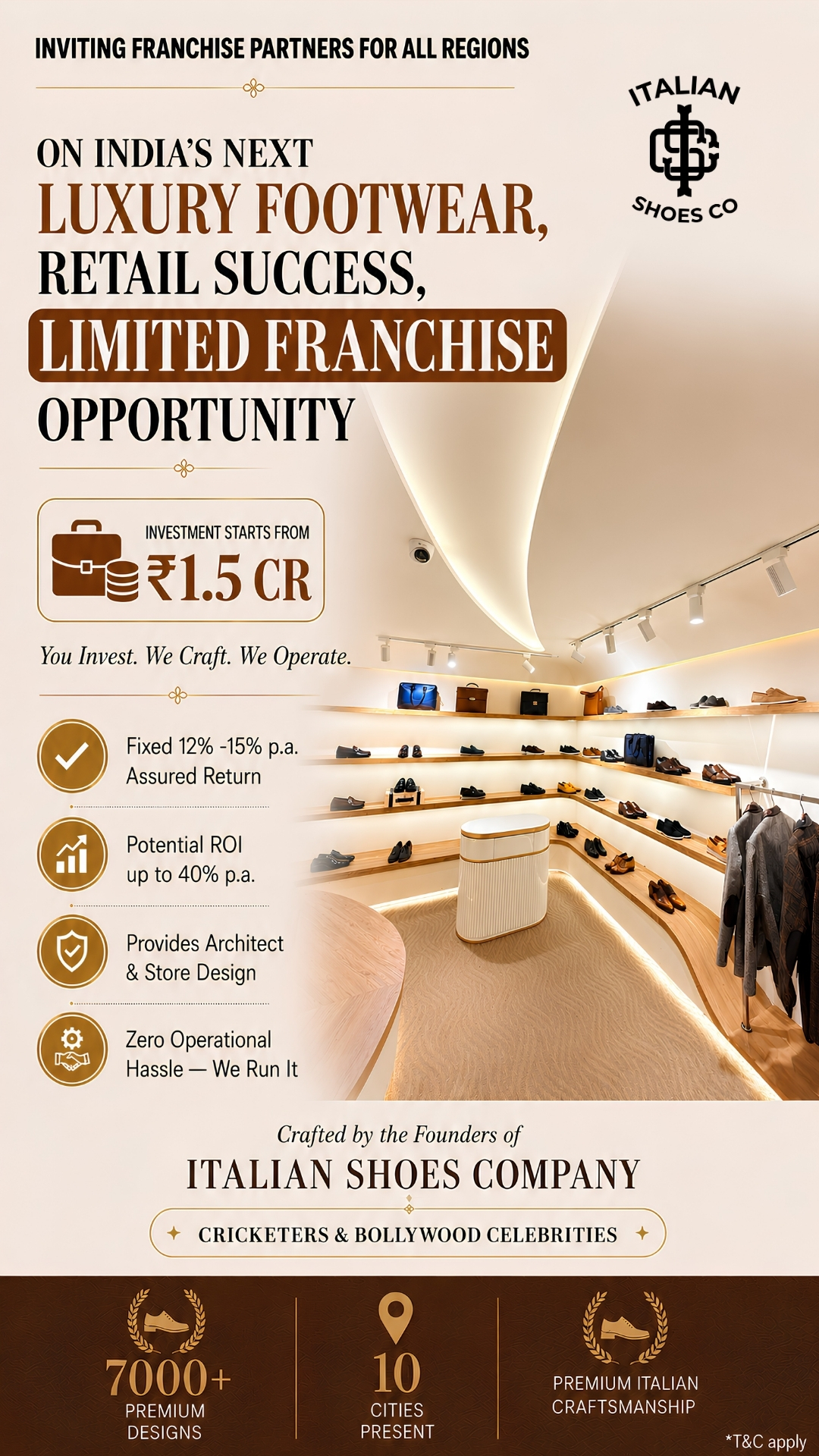 Italian Shoes Company Facebook ad from Aug 27, 2026