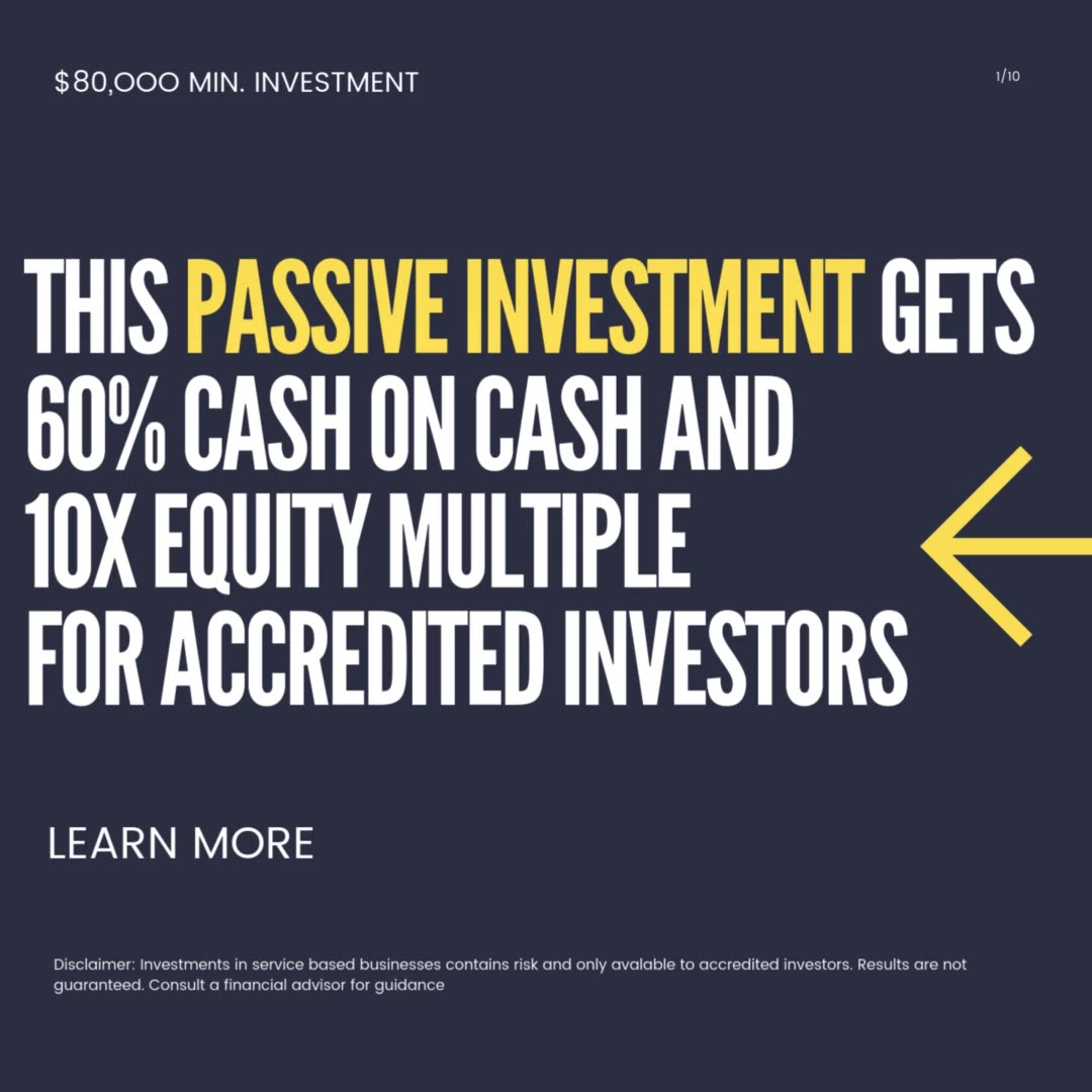 Sheldon Peters Facebook ad: Invest in Success: Cash Flowing Businesses