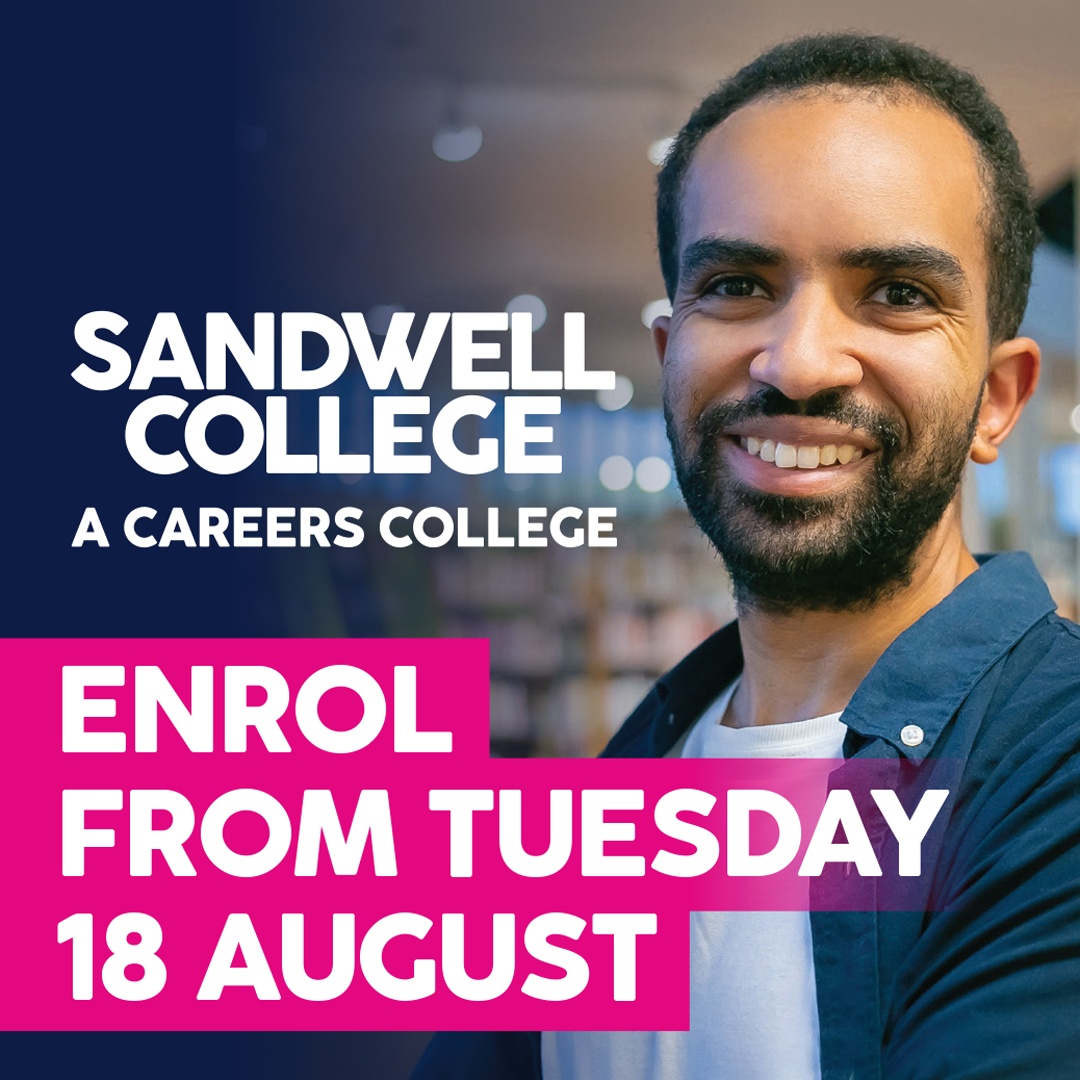Sandwell College Facebook ad
