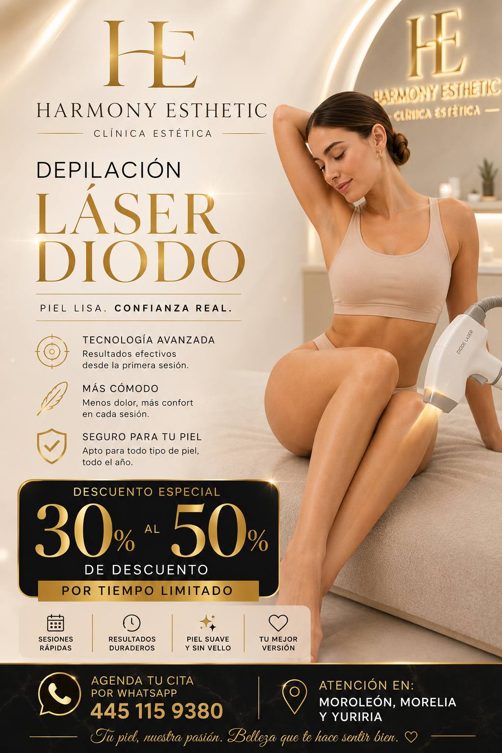 Harmony Esthetic & Health Facebook ad: ¡PROMOCIONES ESPECIALES EN HARMONY ESTHETIC!