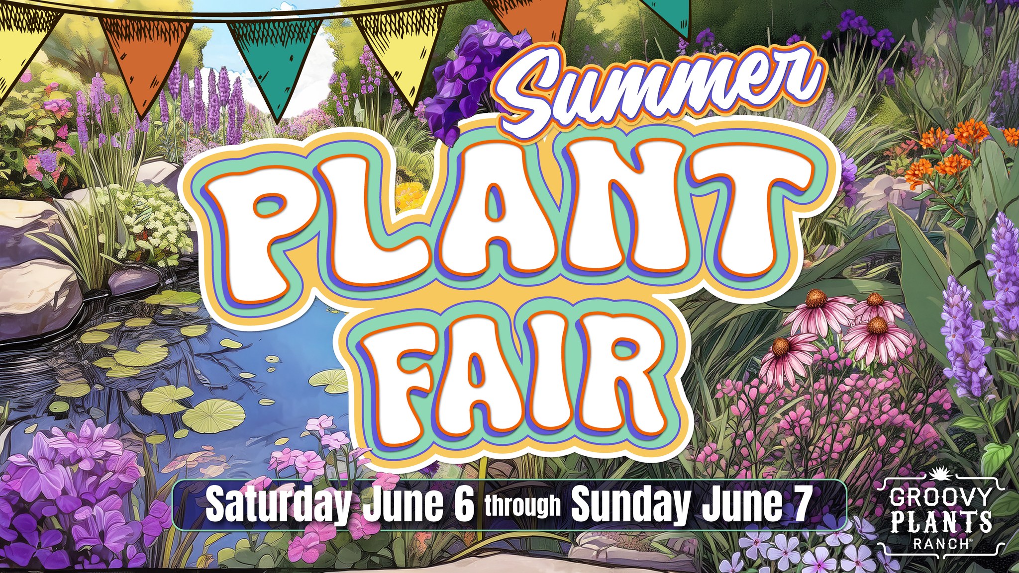Groovy Plants Ranch Facebook ad: Summer Plant Fair