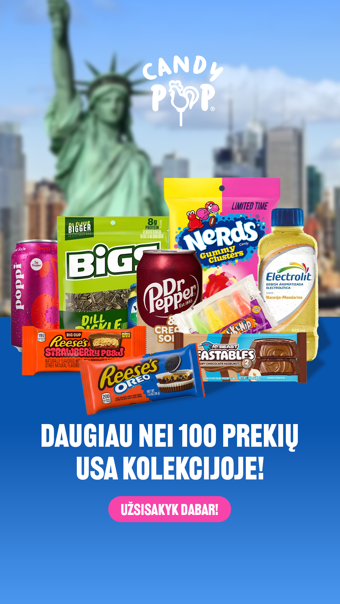 Candy POP Facebook ad