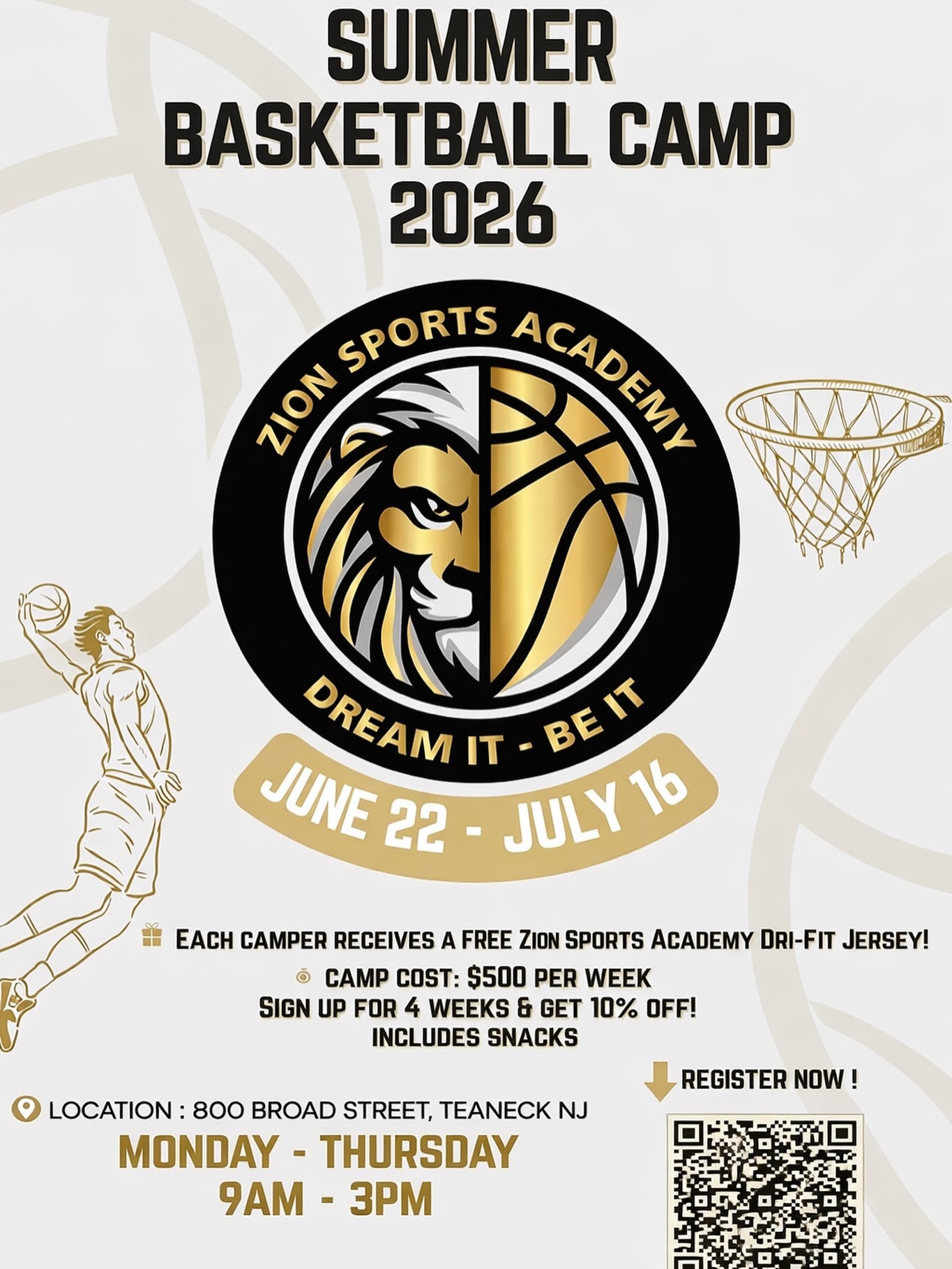 Zion - Basketball Academy Facebook ad: Home - Zion Sports Academy