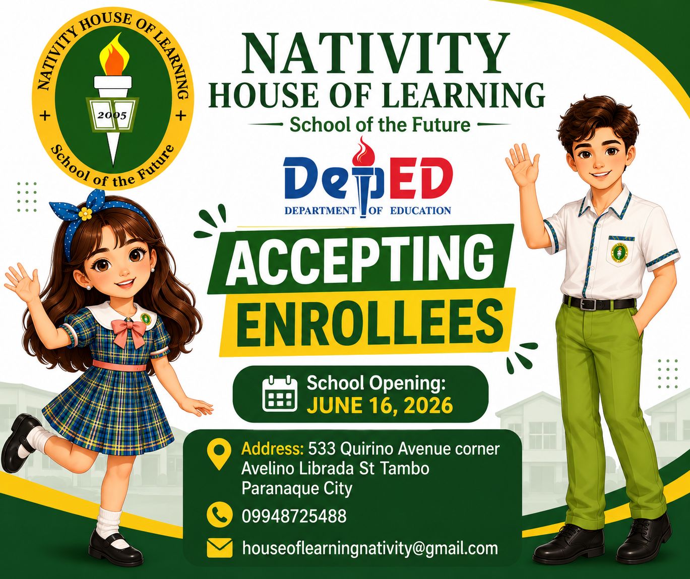 NATIVITY HOUSE of Learning School of the Future, Inc. Facebook ad