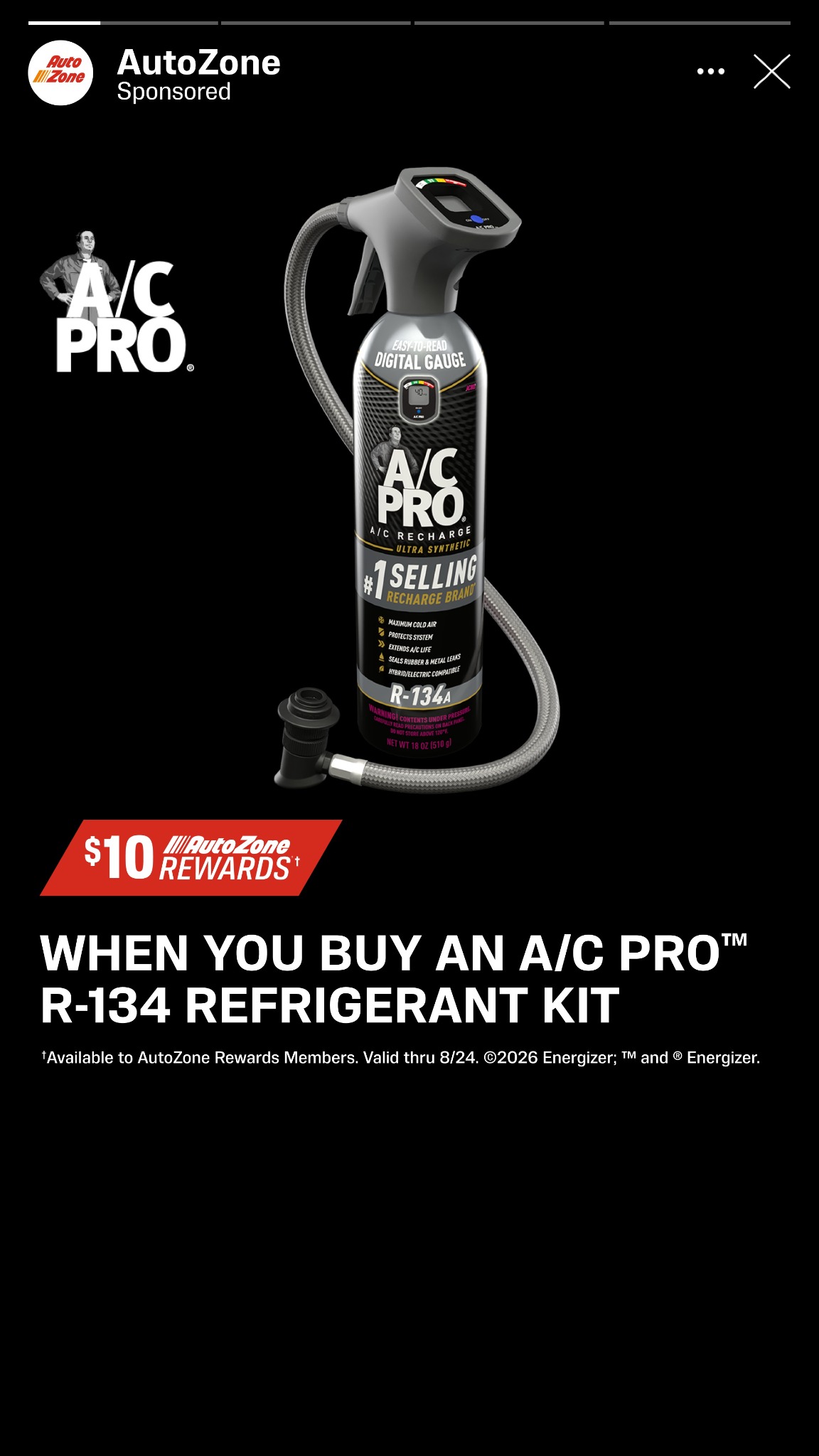 AutoZone Facebook ad
