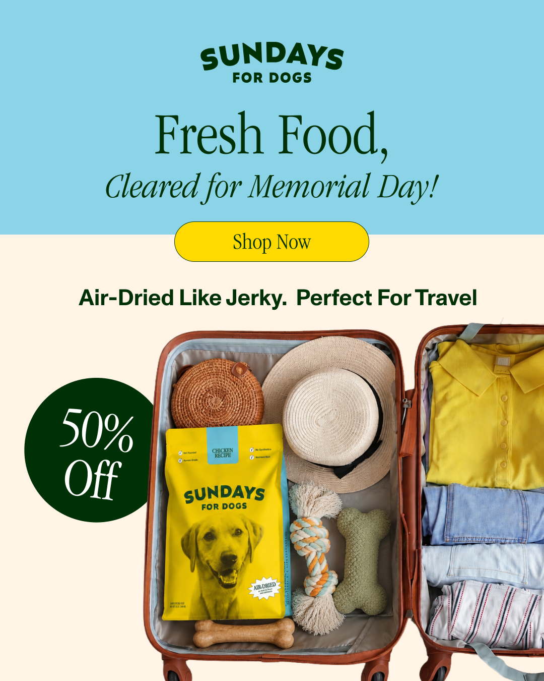 Sundays Facebook ad