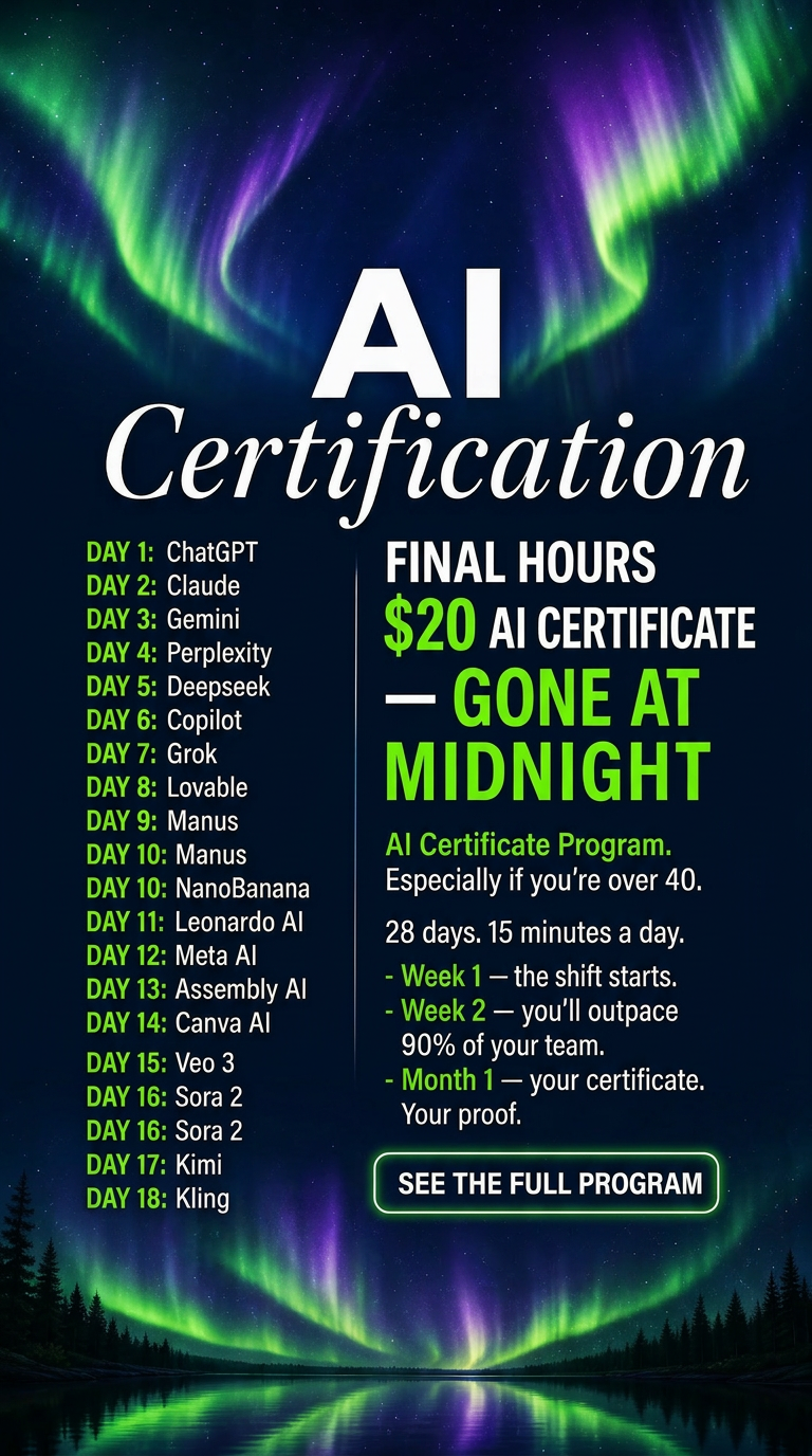 AI Weekly Facebook ad