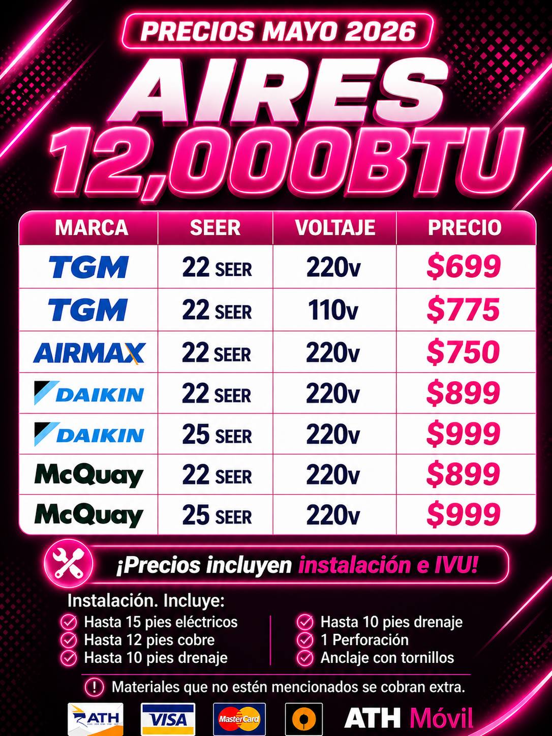 J&R Air Conditioning Facebook ad: PRECIOS ACTUALIZADOS MAYO 2026, AIRES INVERTER INSTALADOS +…