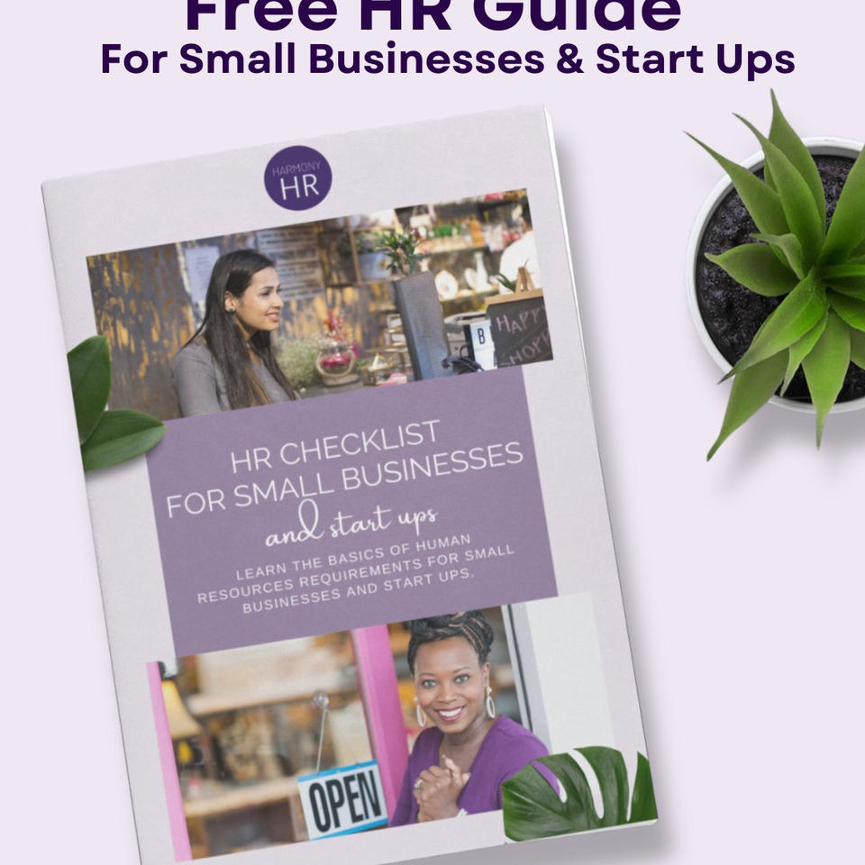 Harmony HR Facebook ad: Are you a small business owner without HR…
