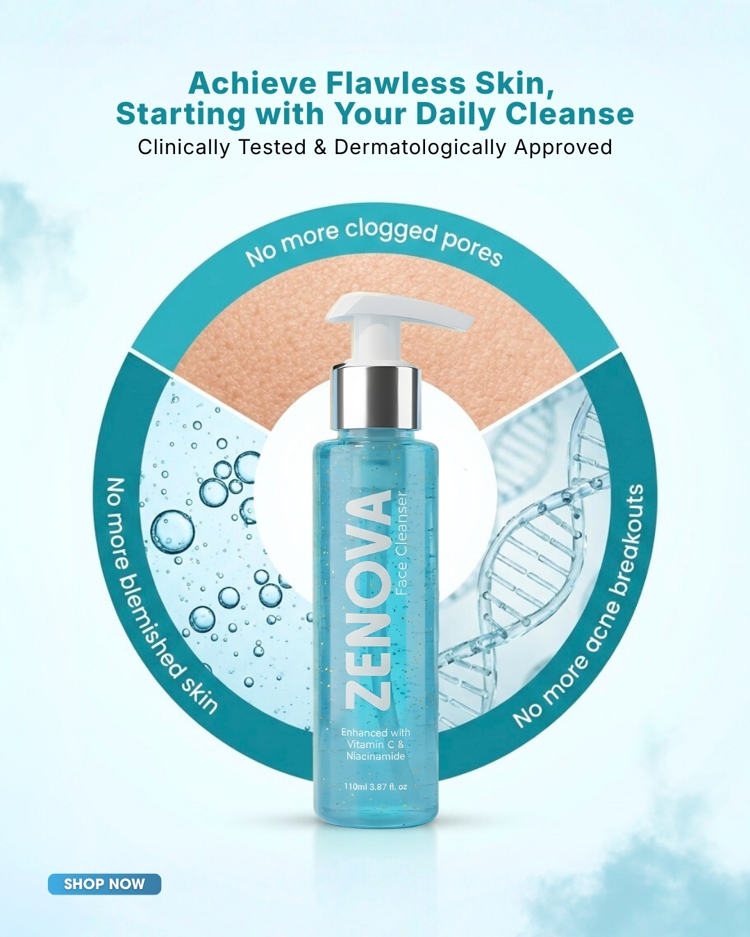 SkinEra Life Sciences Facebook ad: Gentle Care for Clear Skin