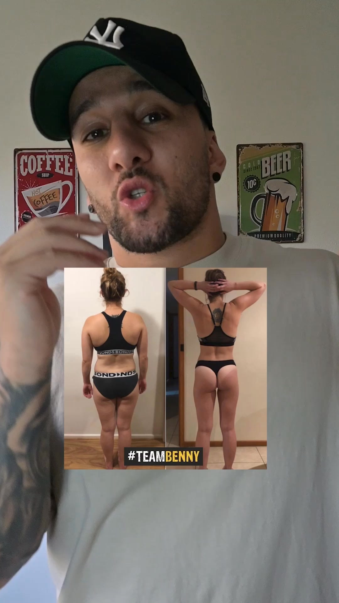 Coach Benny Facebook ad: Ladies! Ready to build your dream body with…