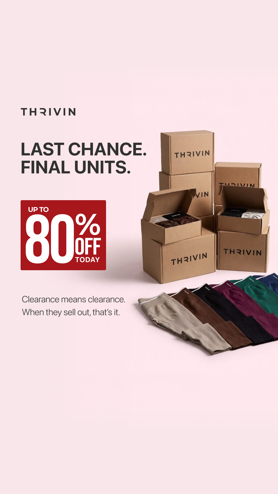 Thrivin Gymwear Facebook ad