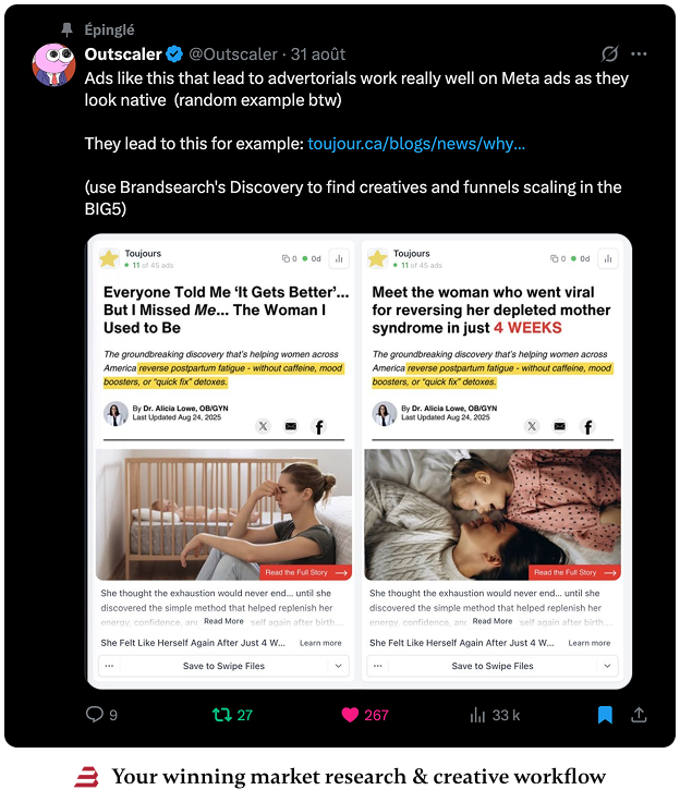 BrandSearch Facebook ad
