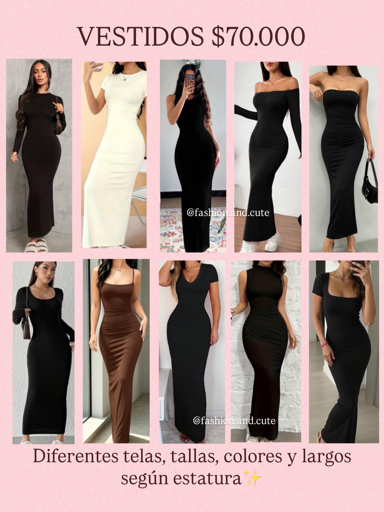 Fashion & Cute Facebook ad: PROMO VESTIDOS, BODIES, CROP TOPS