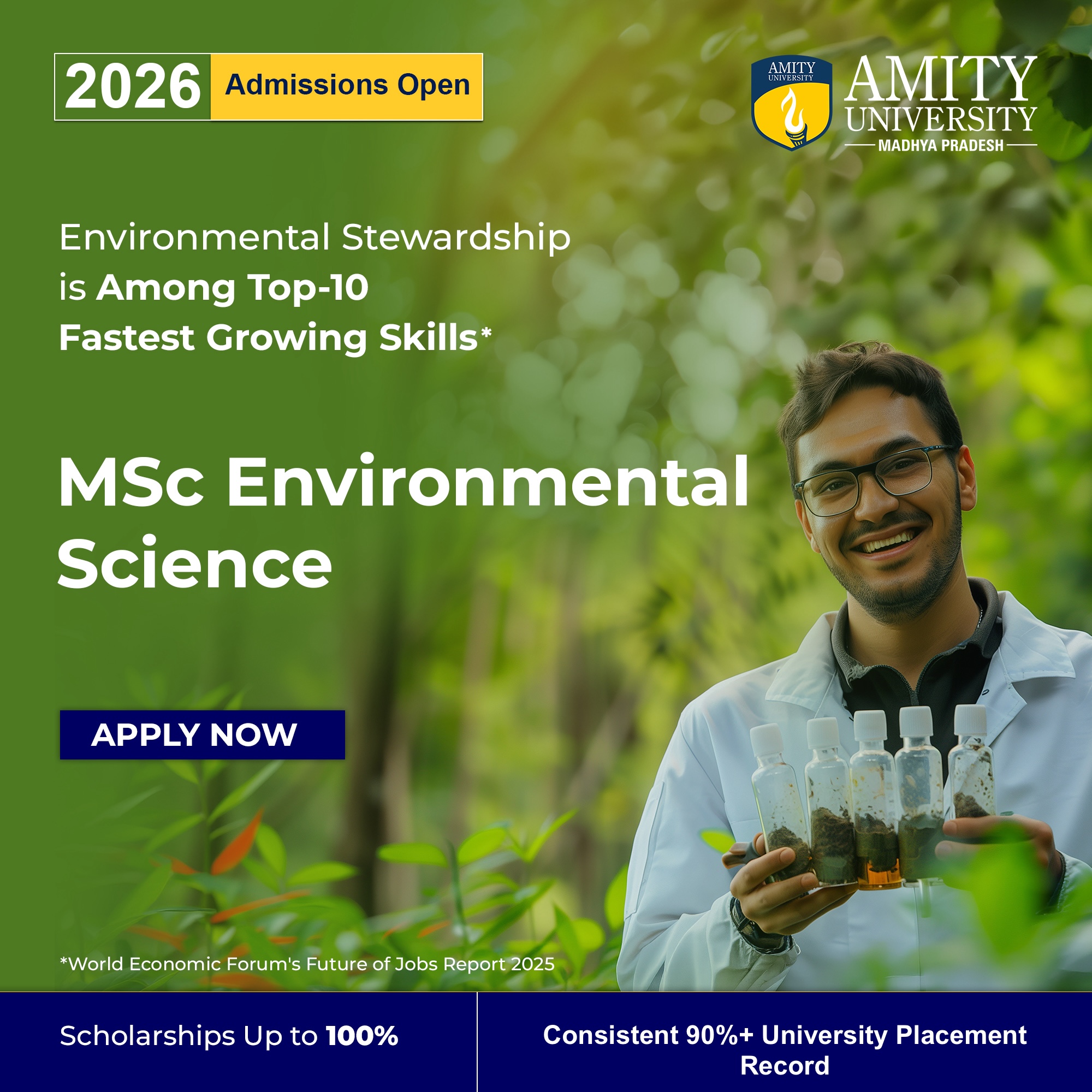 Amity University, Gwalior Facebook ad: In-Depth Specialisation