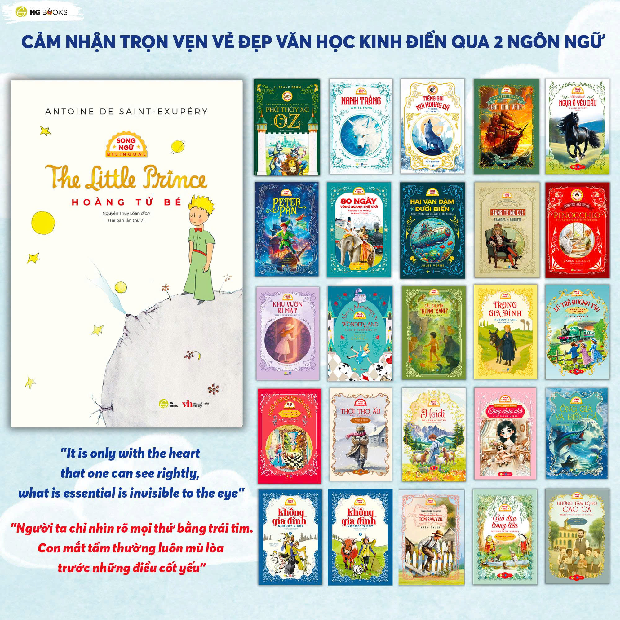 HG Books - Tiệm sách song ngữ thiếu nhi Facebook ad: TỦ SÁCH KINH ĐIỂN SONG NGỮ VIỆT …