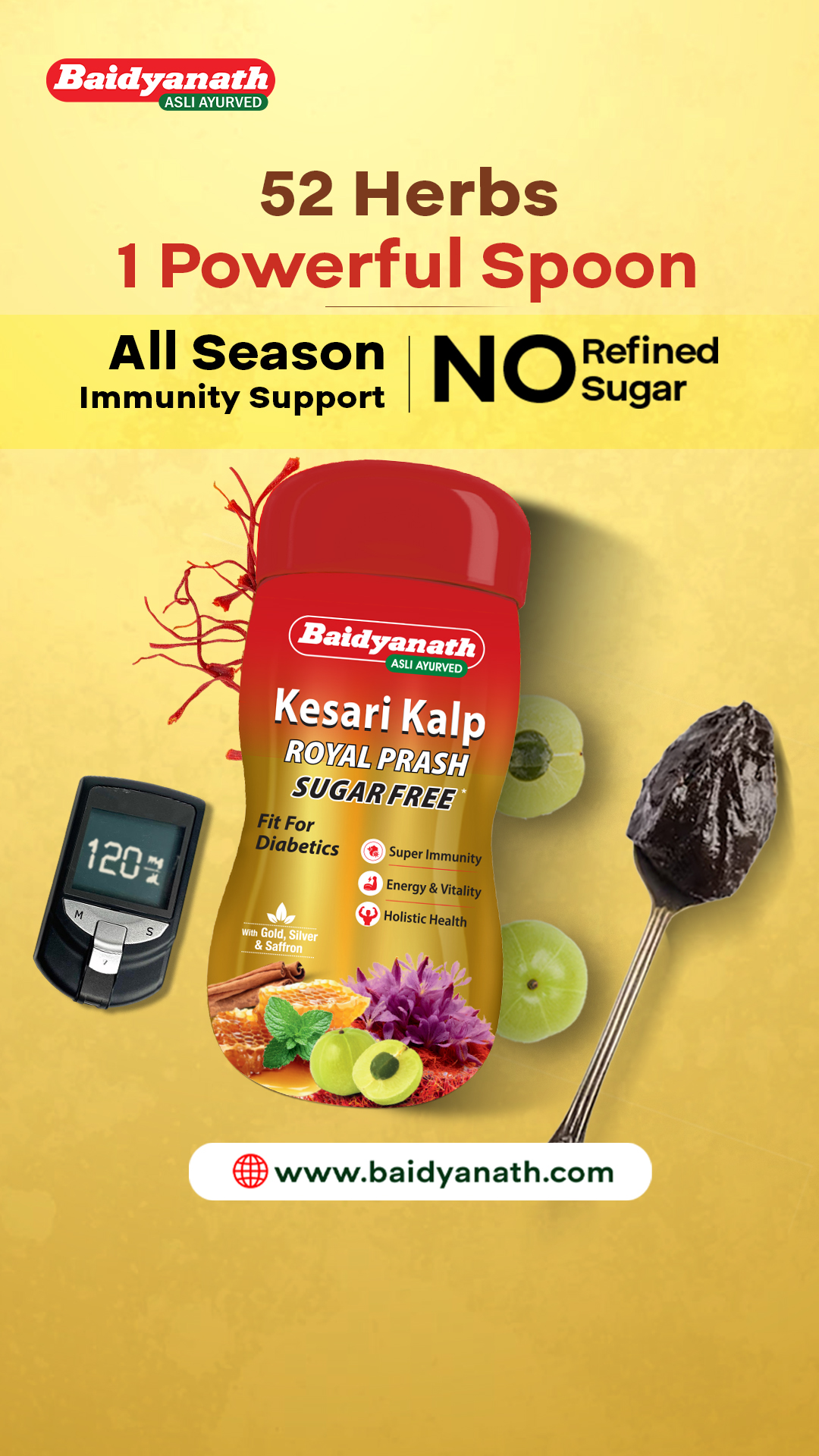 Baidyanath Ayurved Facebook ad from Apr 1, 2026