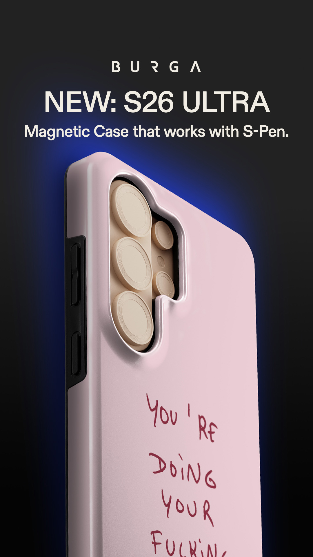 BURGA Cases Facebook ad