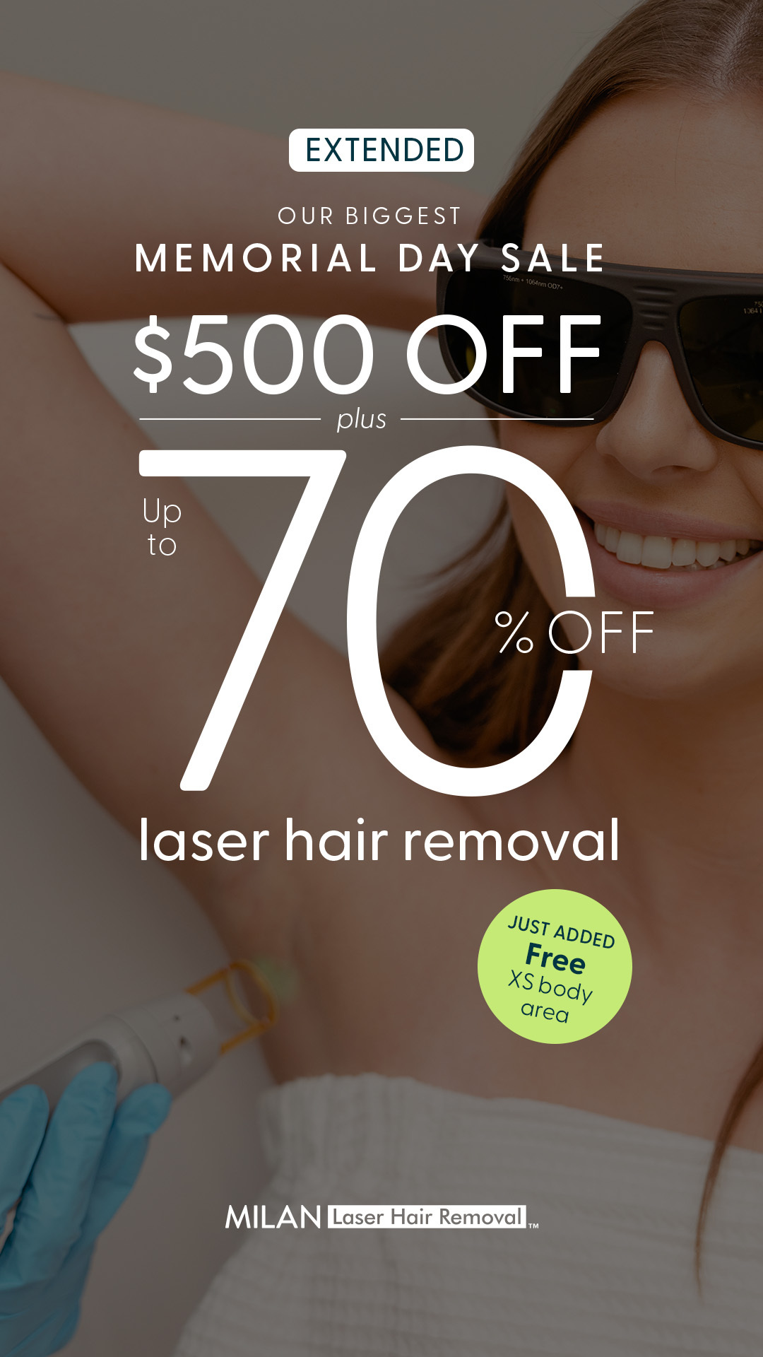 Milan Laser Hair Removal Facebook ad
