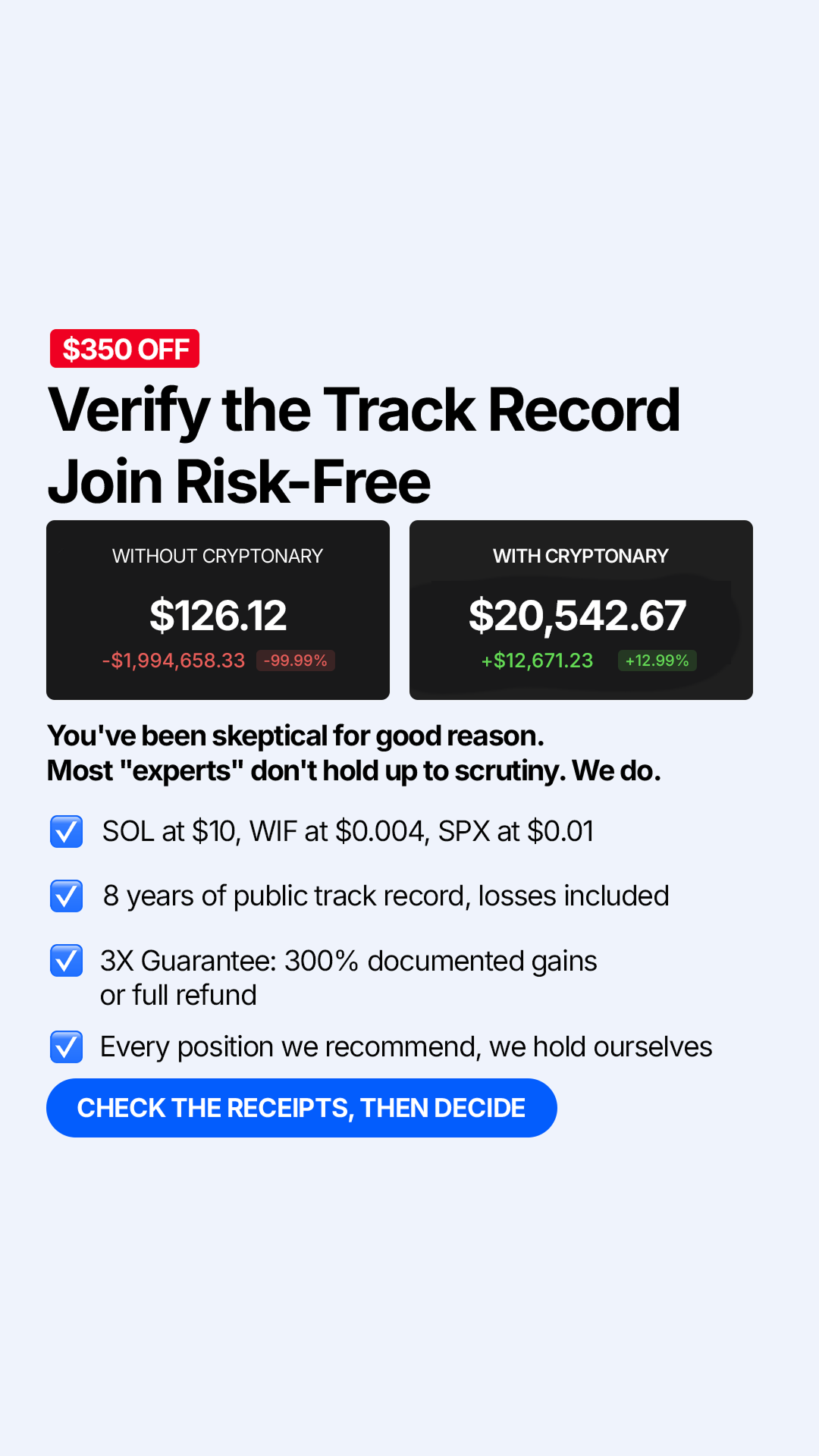 Cryptonary Facebook ad