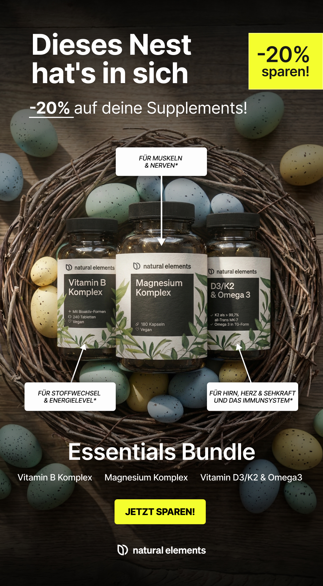 natural elements Facebook ad