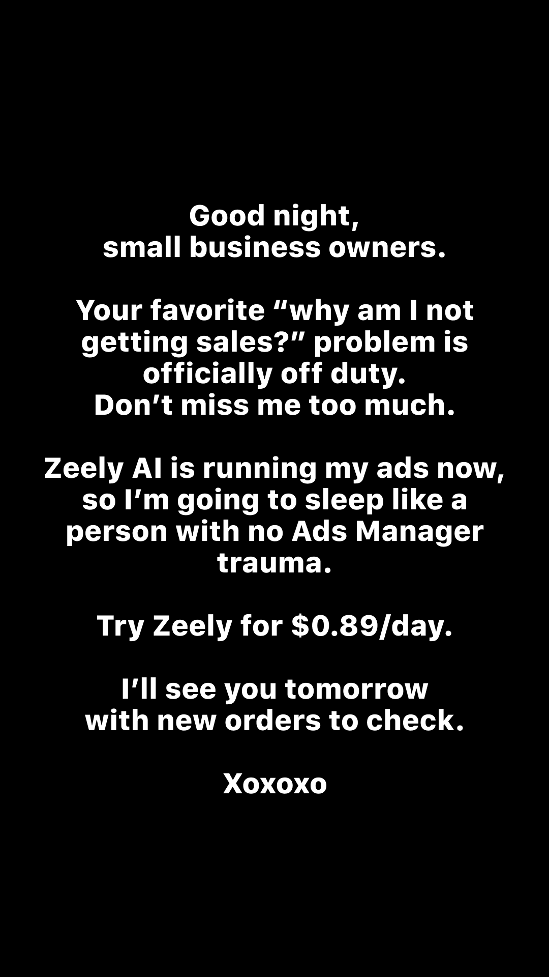 Zeely: Grow Sales with AI Facebook ad