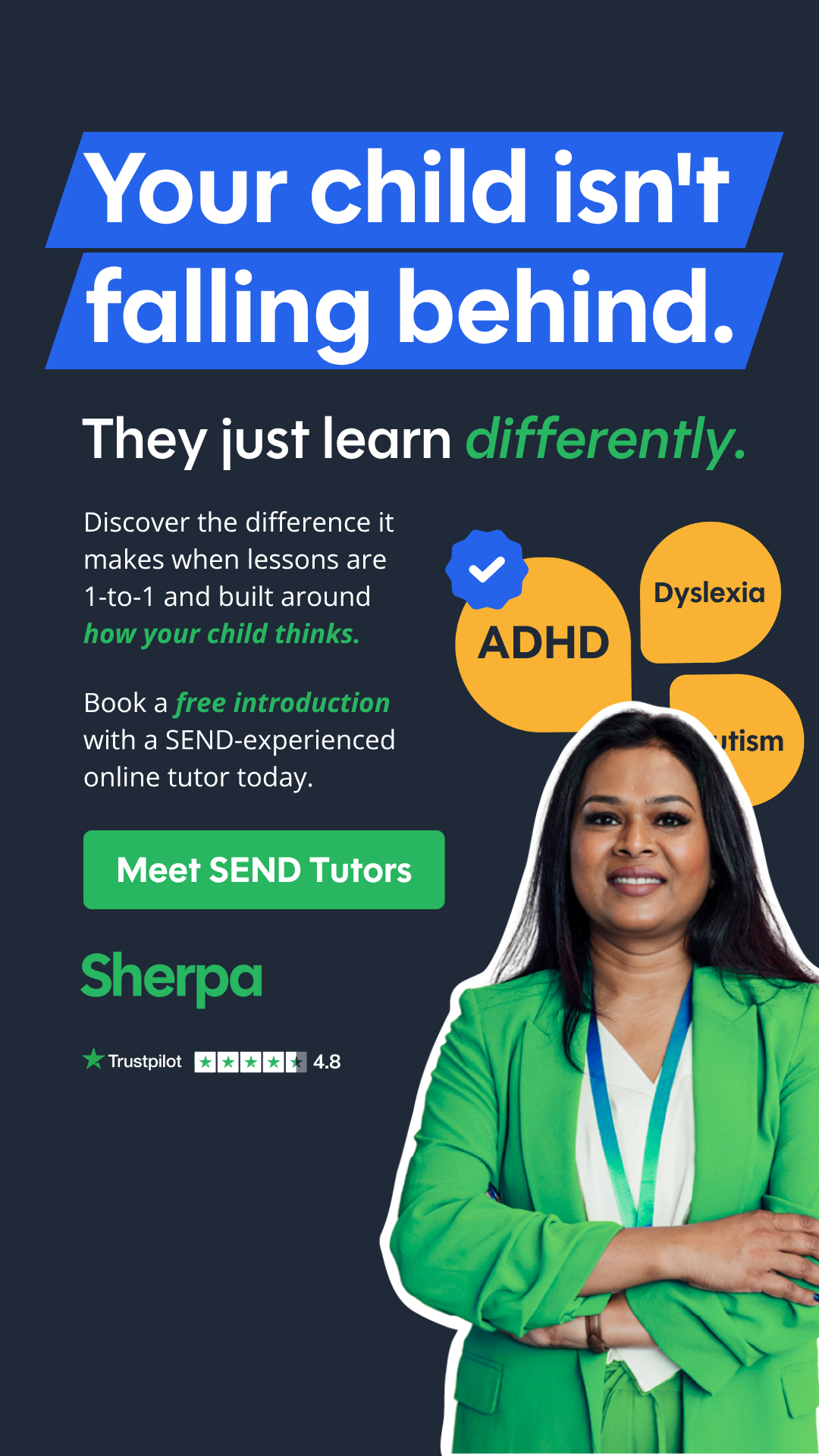 Sherpa Tutors Facebook ad