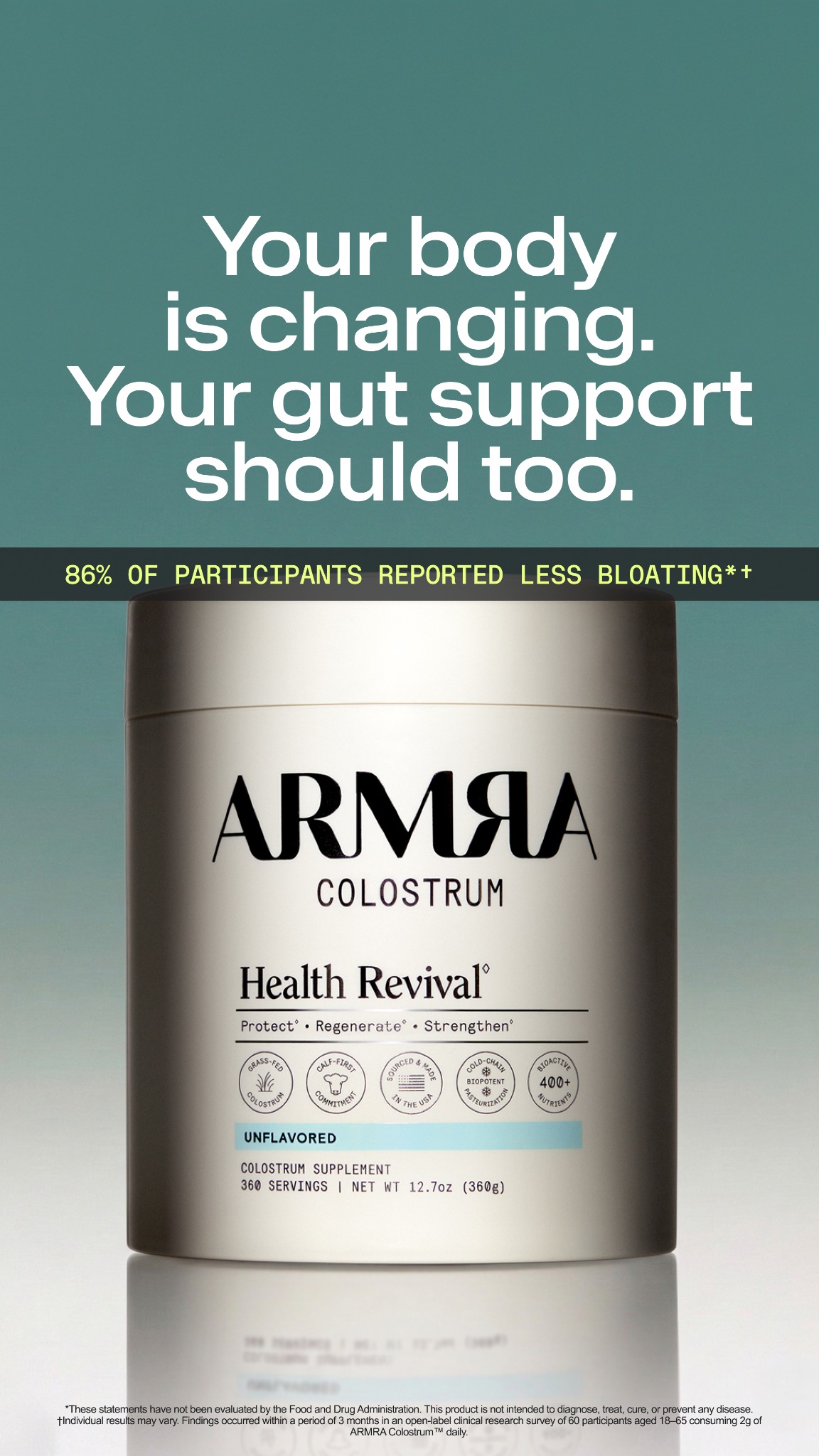 ARMRA Facebook ad