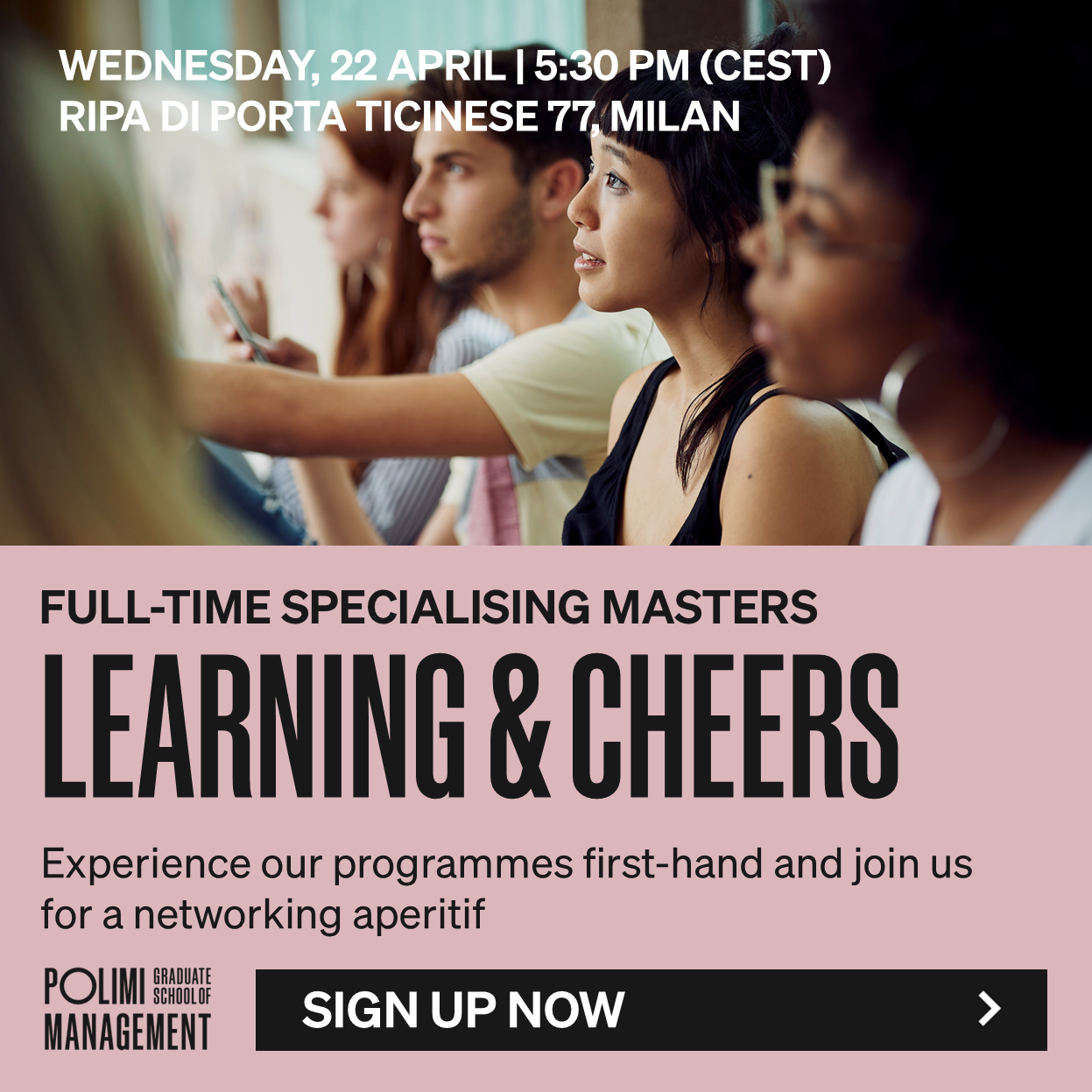 POLIMI Graduate School of Management Facebook ad