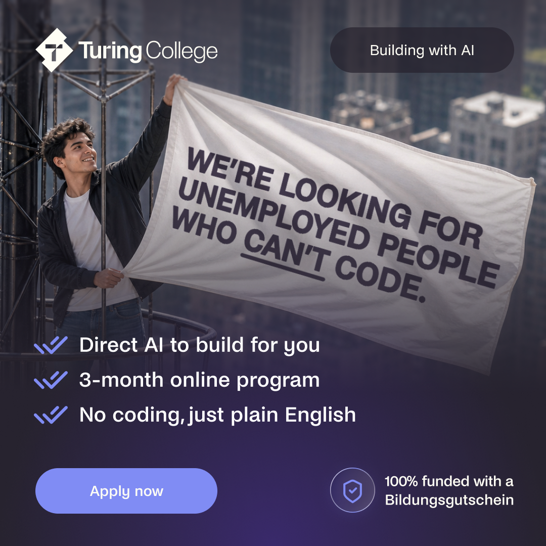 Turing College Facebook ad