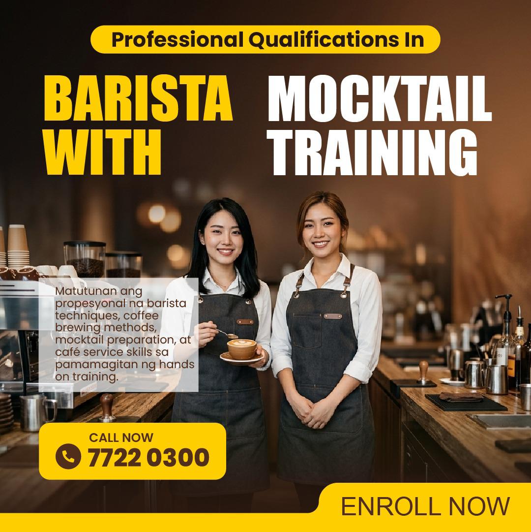 Students In Qatar By BMC Facebook ad: Turn your passion for coffee into a skill.