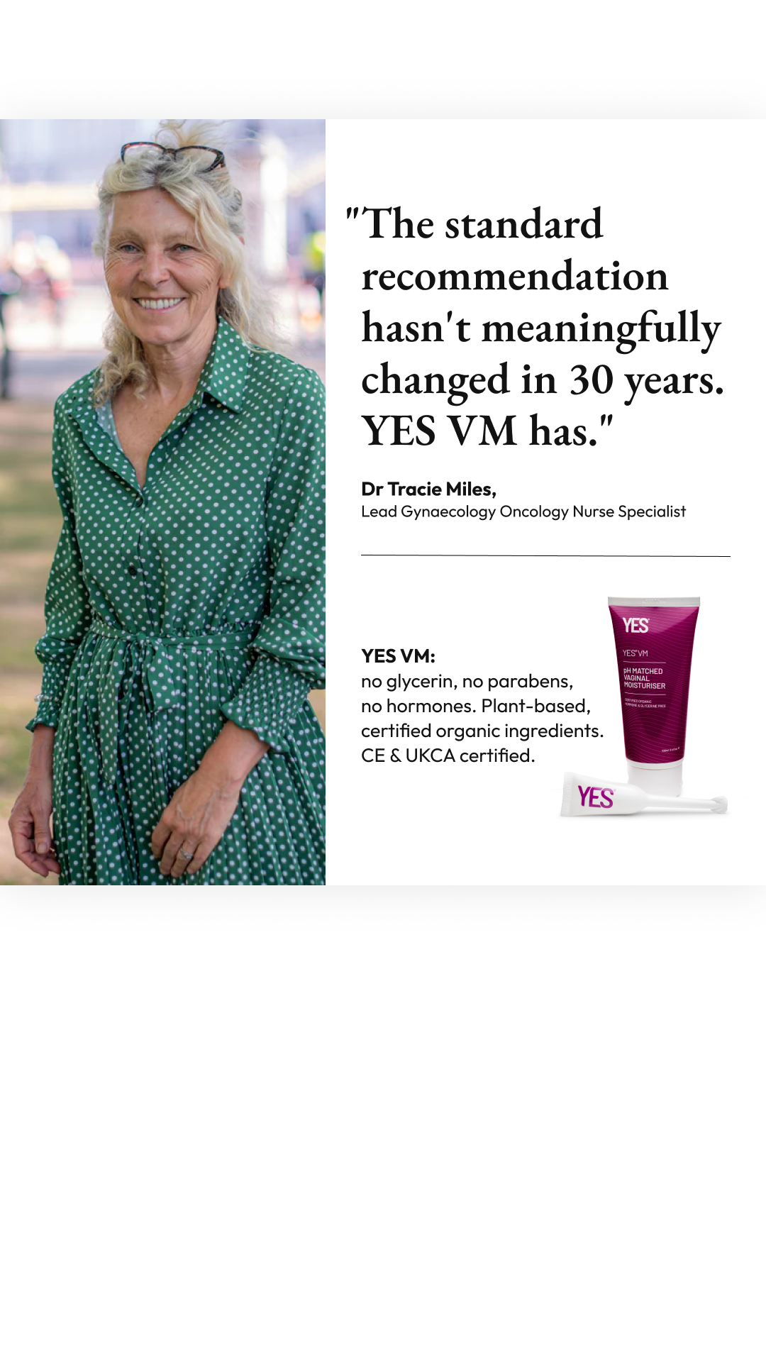 YES - The Organic Intimacy Company Facebook ad